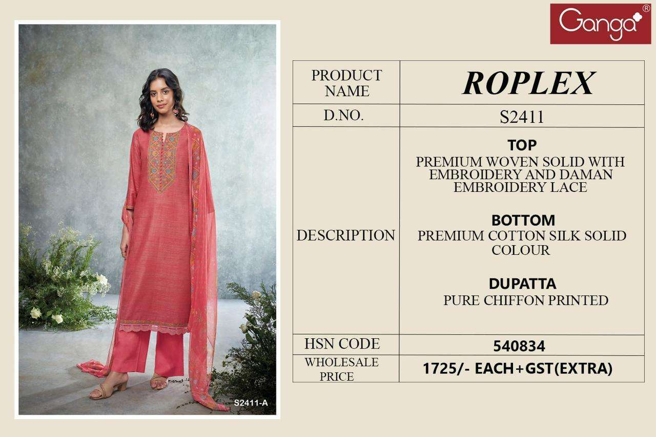 ganga roplex 2411 premium designer ladies suit collection wholesale price 0 2024 01 18 12 12 57