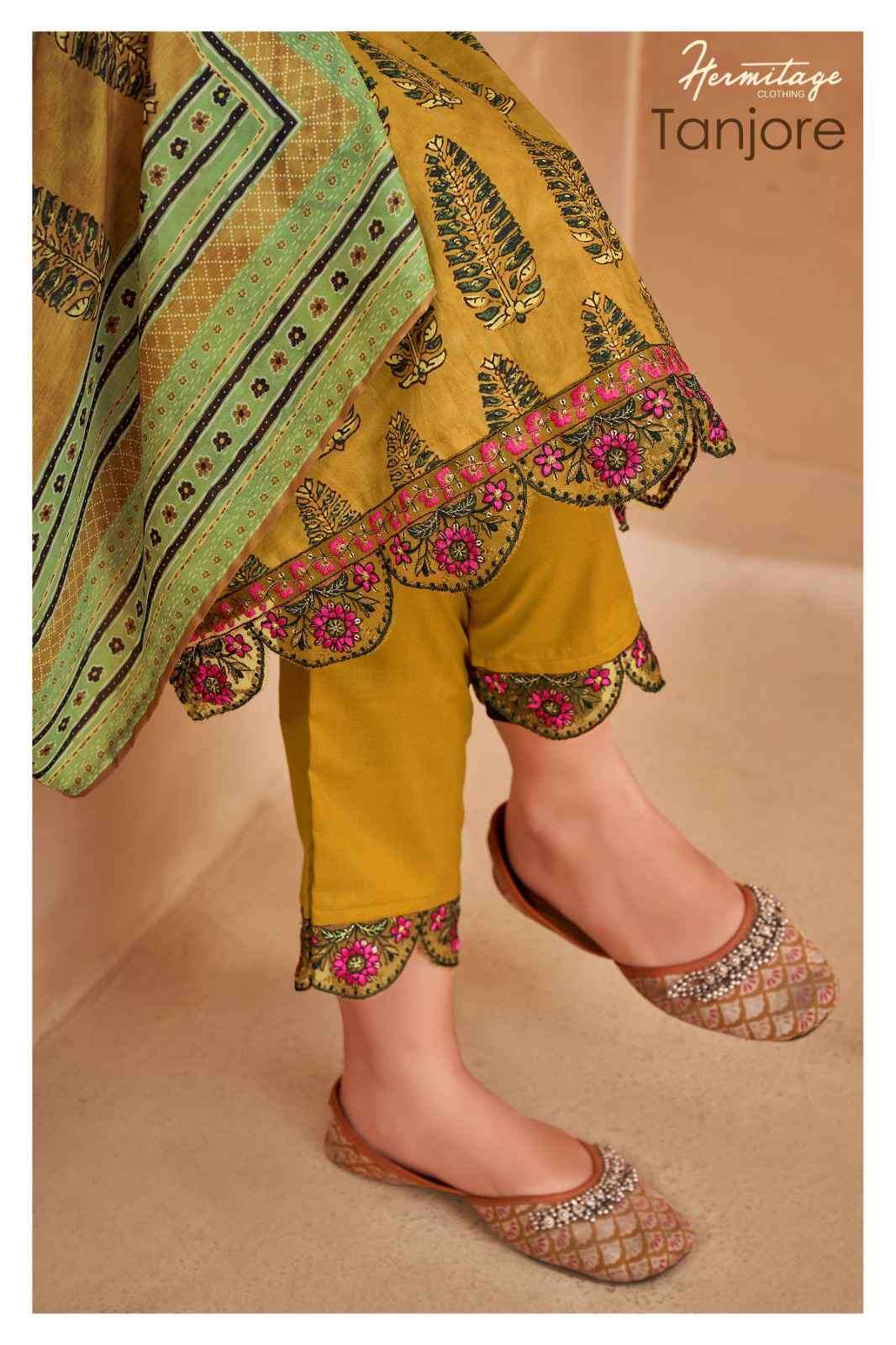 HERMITAGE TANJORE FANCY COTTON SALWER SUIT NEW COLLECTION WHOLESALE PRICE 