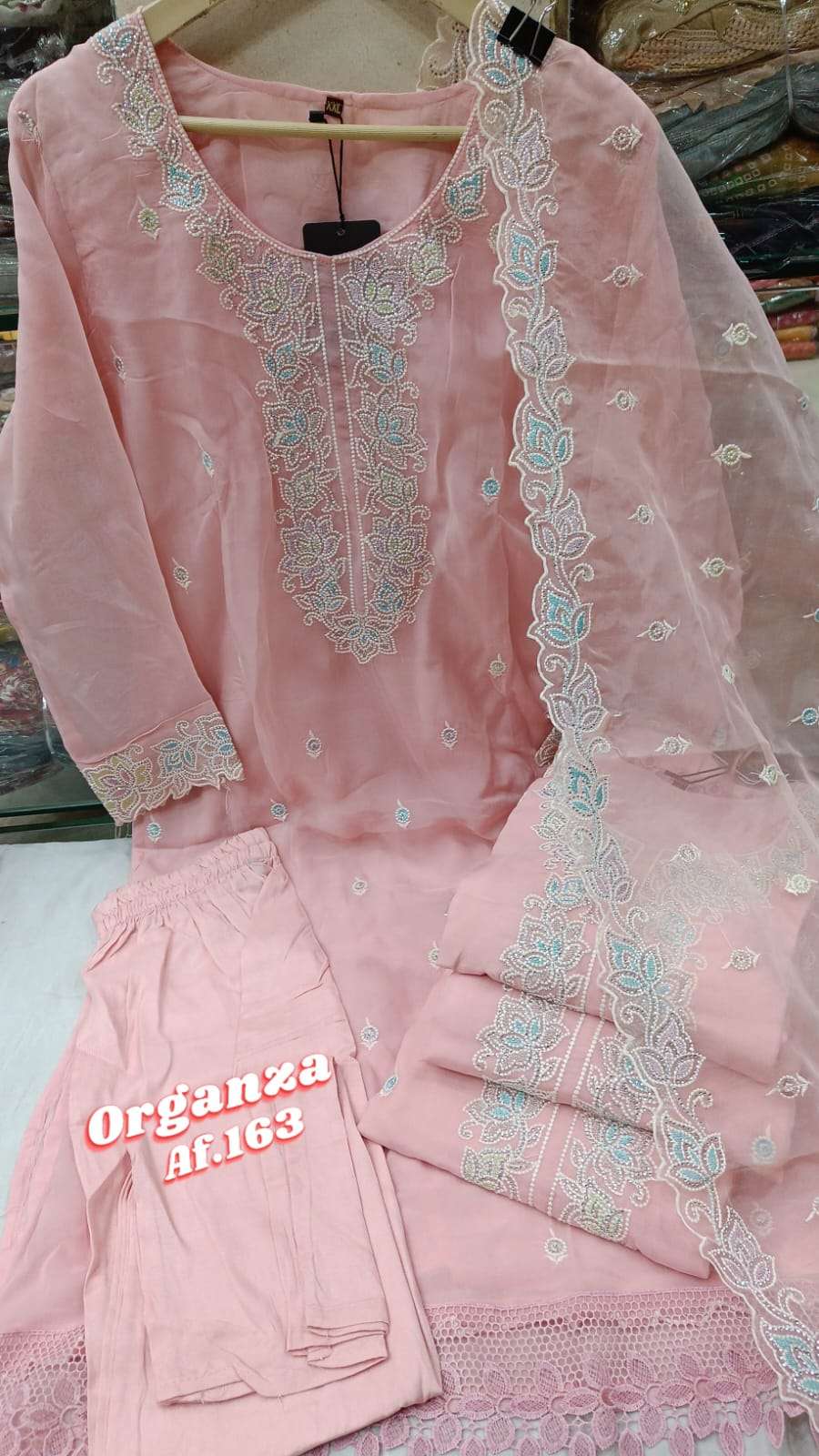 Organza | Indian gowns dresses, Long dress design, Anarkali dress pattern