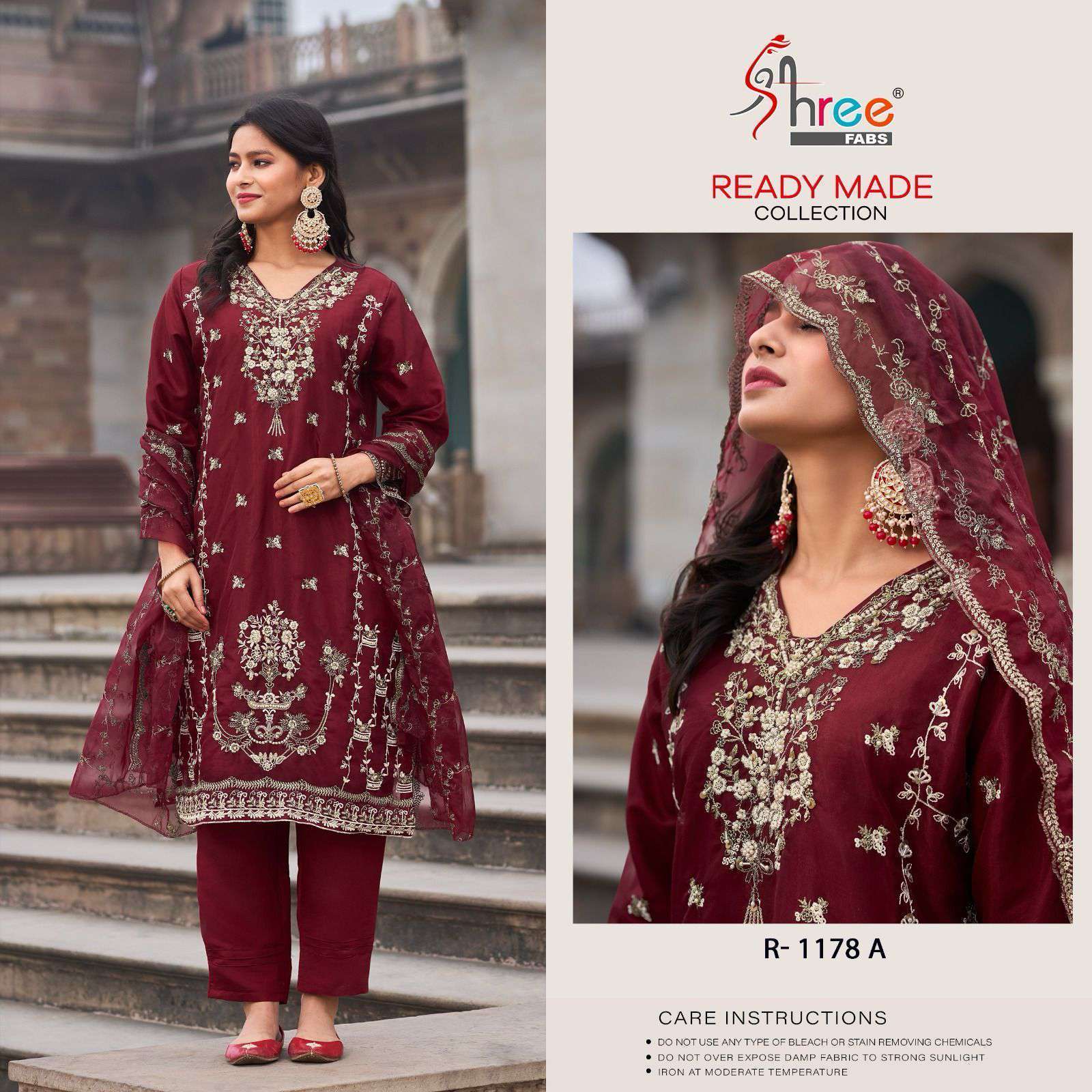 SHREE FAB R 1178 COLORS READYMADE PAKISTANI DRESS WHOLESALER IN SURAT 