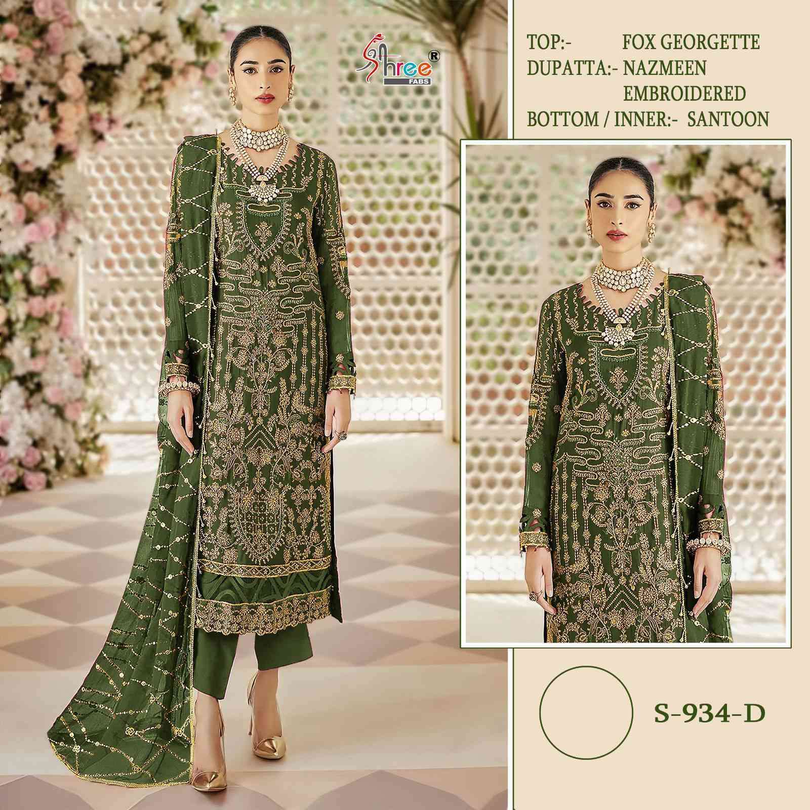 SHREE FAB S 934 COLORS PAKISTANI DRESS SUPPLIER 2024
