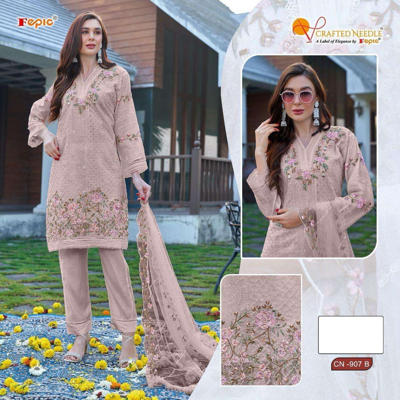 FEPIC CN 907 COLORS READYMADE PAKISTANI DESIGNER WEDDING WEAR COLLECTION 2024
