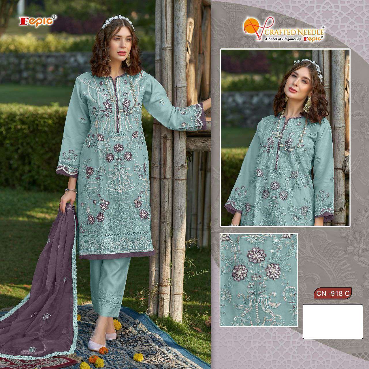 FEPIC CN 918 COLORS READYMADE PAKISTANI DESIGNER WEDDING WEAR DRESS COLLECTION SUPPLIER 