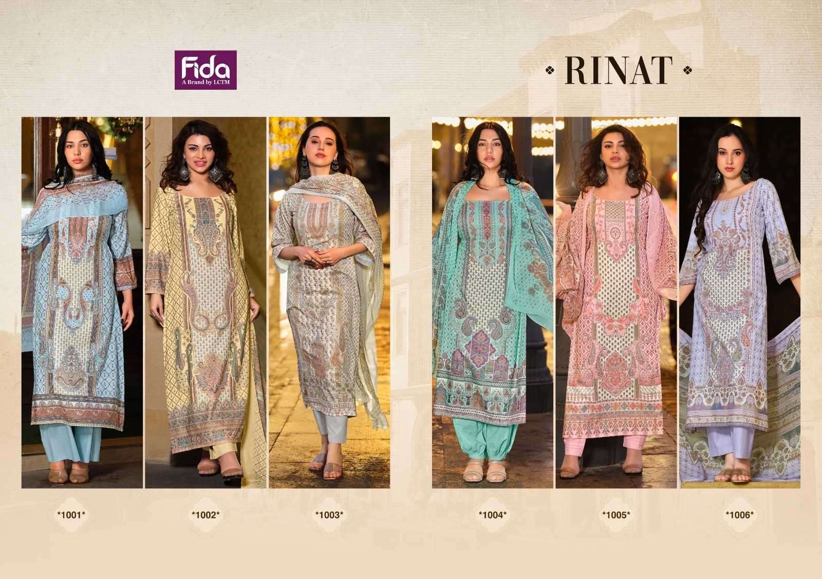 FIDA RINAT COTTON DIGITAL PRINTED SUITS NEW CATALOGUE 2024