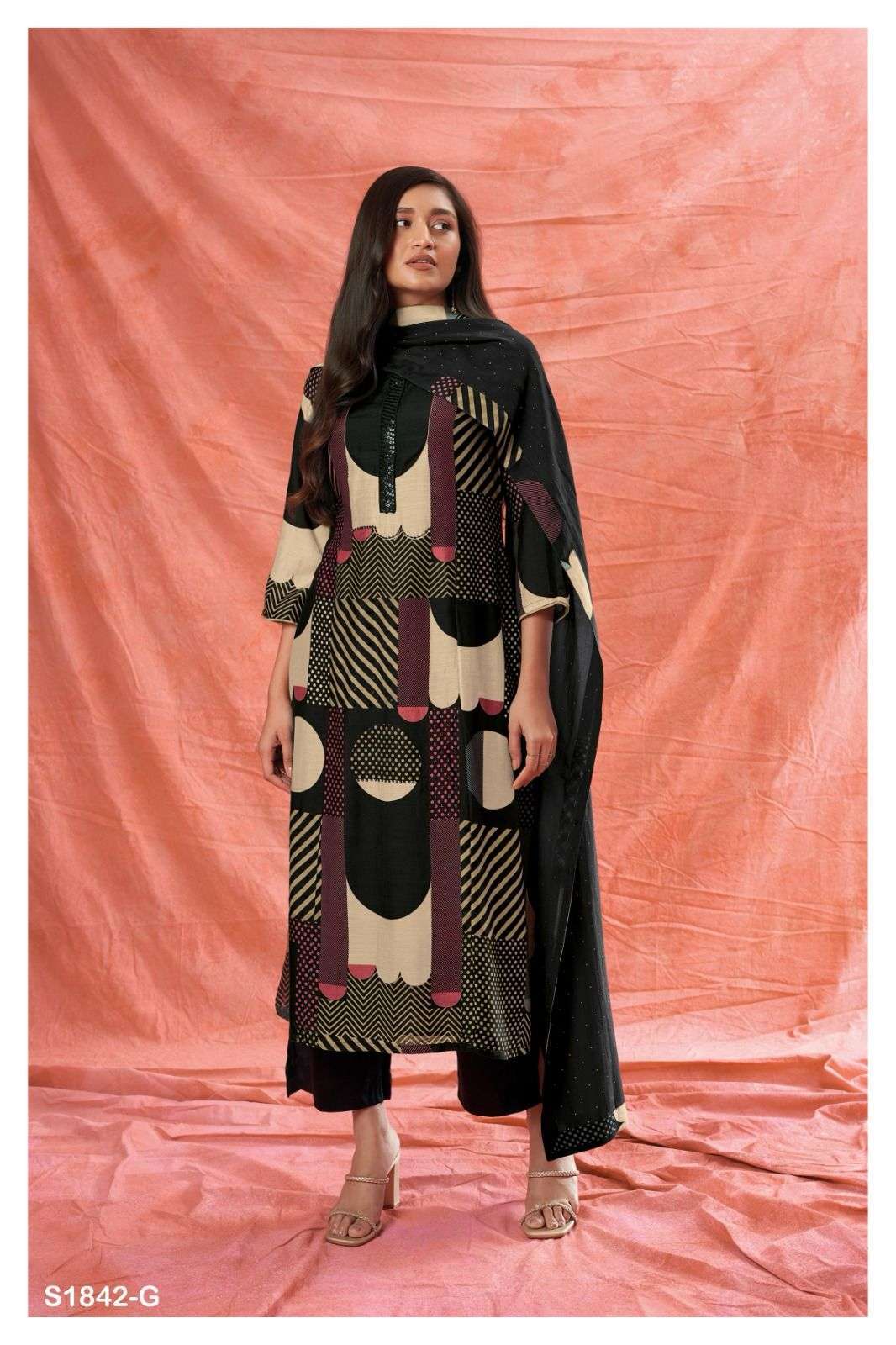 GANGA HARLOW 1842 NEW COLORS BEMBERG SILK COLLECTION WHOLESALE PRICE 