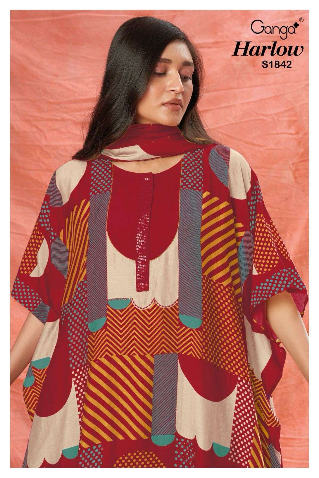 GANGA HARLOW 1842 NEW COLORS BEMBERG SILK COLLECTION WHOLESALE PRICE 