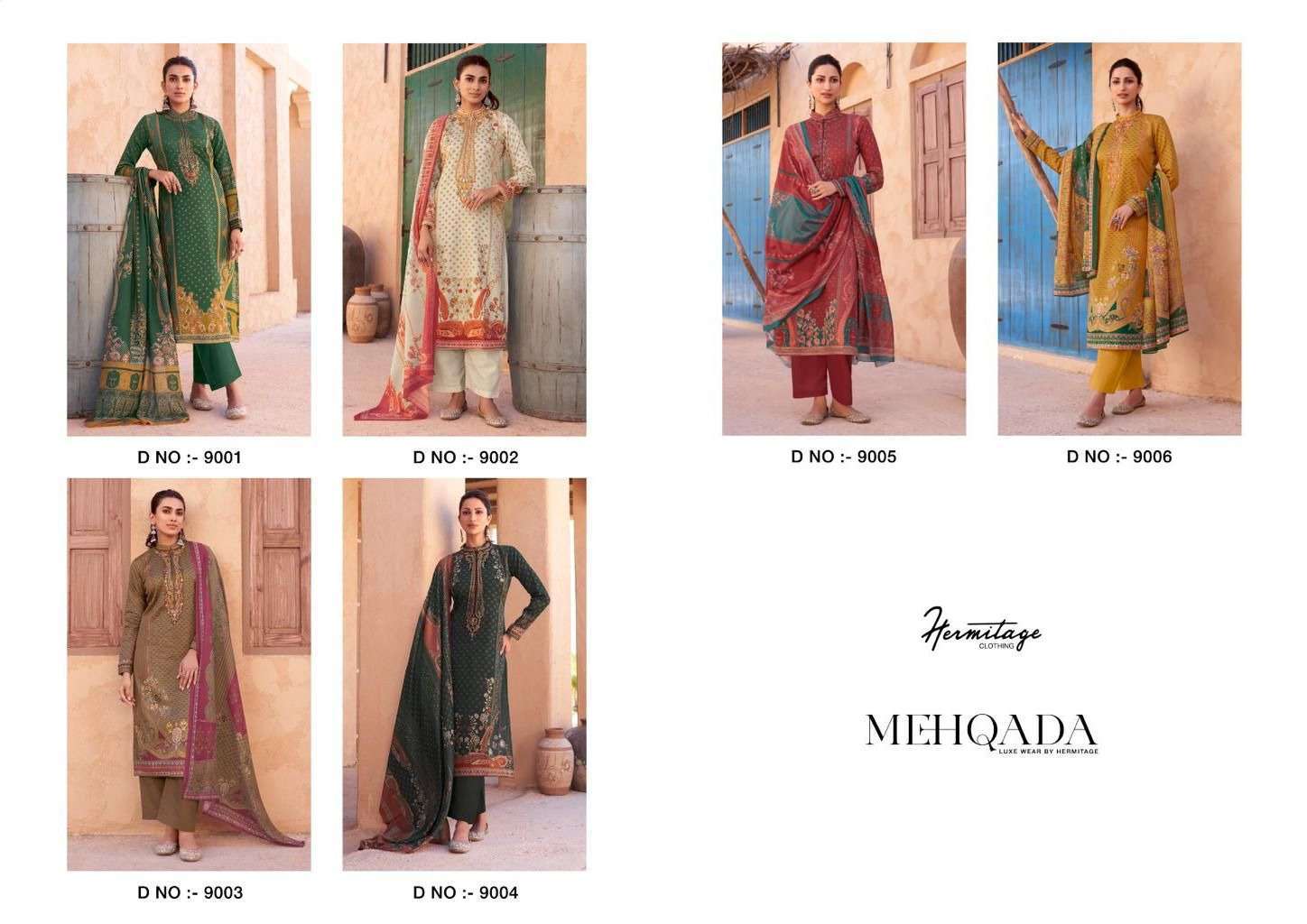 HERMITAGE MEHQADA LUXURY WEAR SATION SUIT COLLECTION BEST RATE 