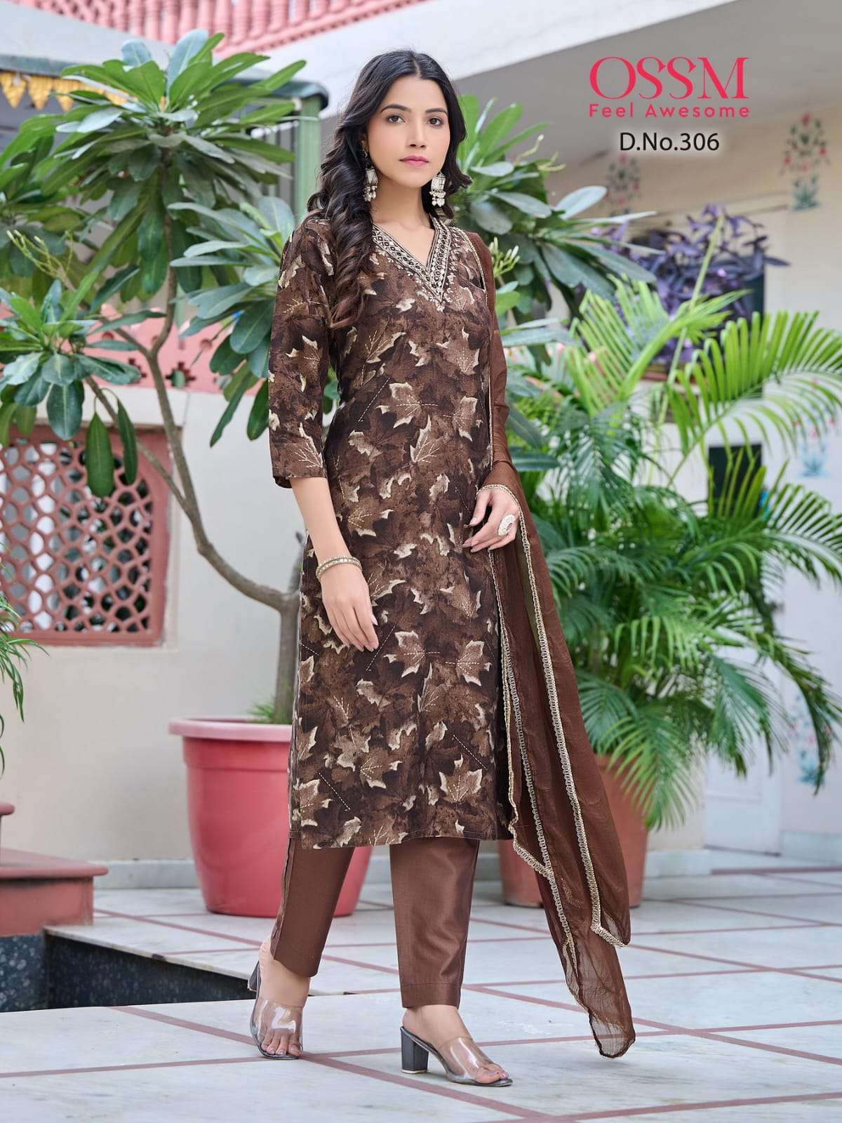 OSSM MUKAN VOL 3 MODEL PRINT KURTI PANT WITH DUPATTA LATEST CATALOGUE 2023