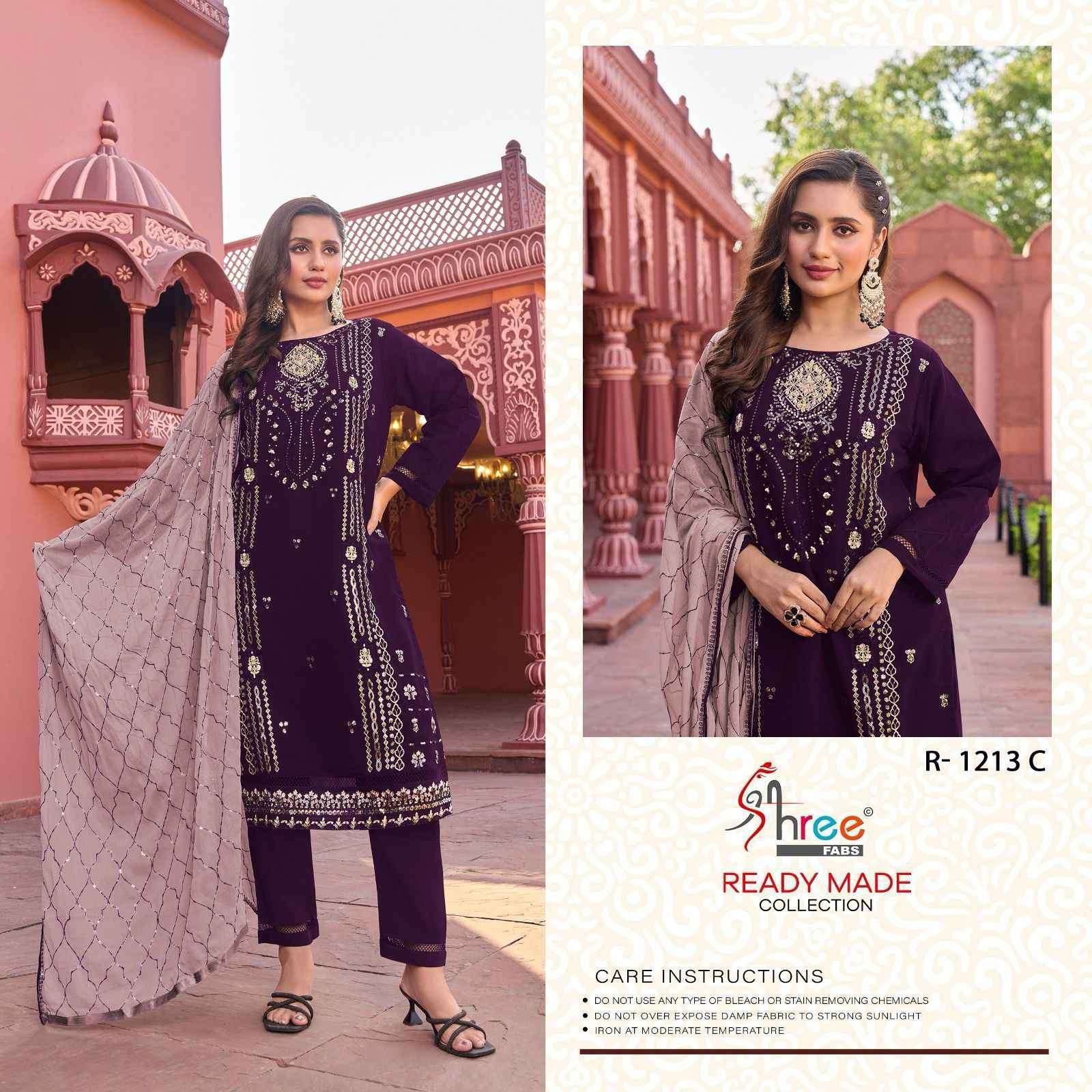 SHREE FABS R 1213 COLORS DESIGNER GEORGETTE PAKISTANI DRESS CATALOGUE WHOLESALE PRICE 