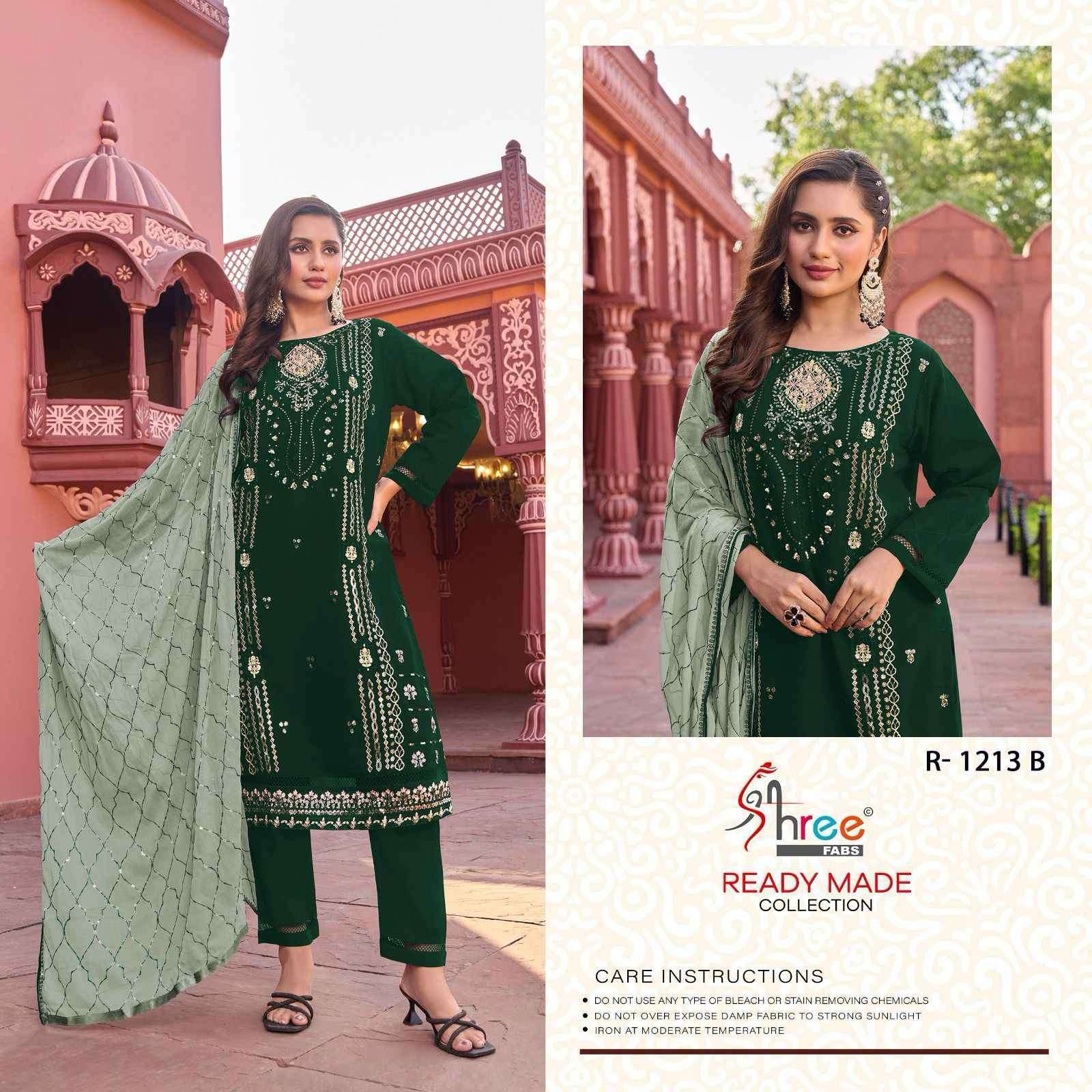 SHREE FABS R 1213 COLORS DESIGNER GEORGETTE PAKISTANI DRESS CATALOGUE WHOLESALE PRICE 