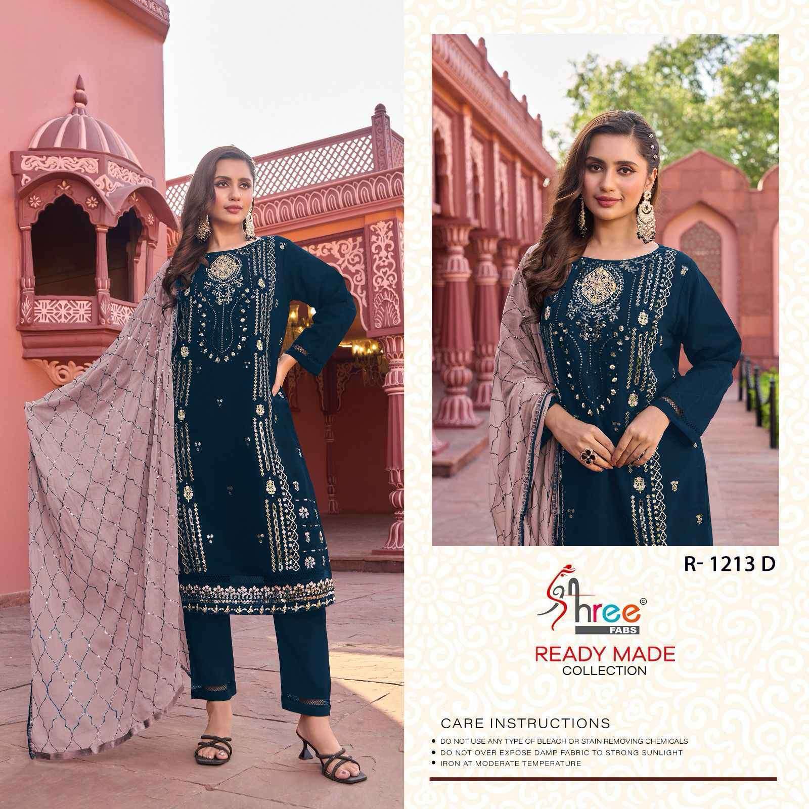 SHREE FABS R 1213 COLORS DESIGNER GEORGETTE PAKISTANI DRESS CATALOGUE WHOLESALE PRICE 