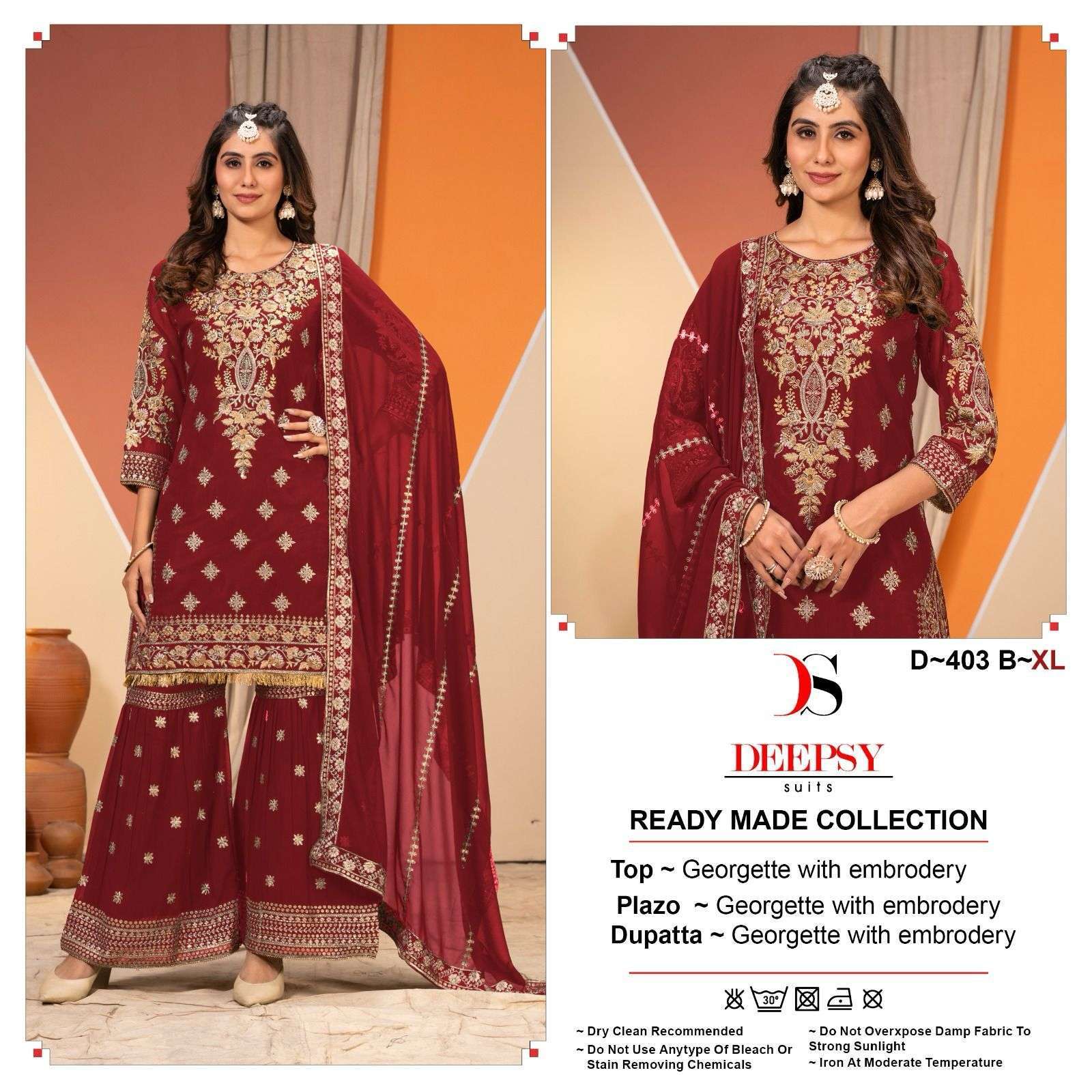 DEEPSY D 403 COLORS NEW DESIGNER PAKISTANI SHARARA DRESS COLLECTION WHOLESALE PRICE 
