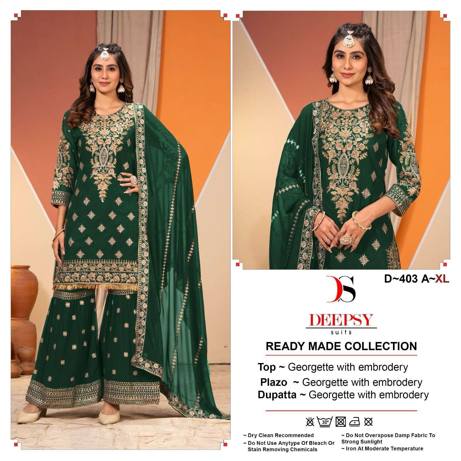 DEEPSY D 403 COLORS NEW DESIGNER PAKISTANI SHARARA DRESS COLLECTION WHOLESALE PRICE 