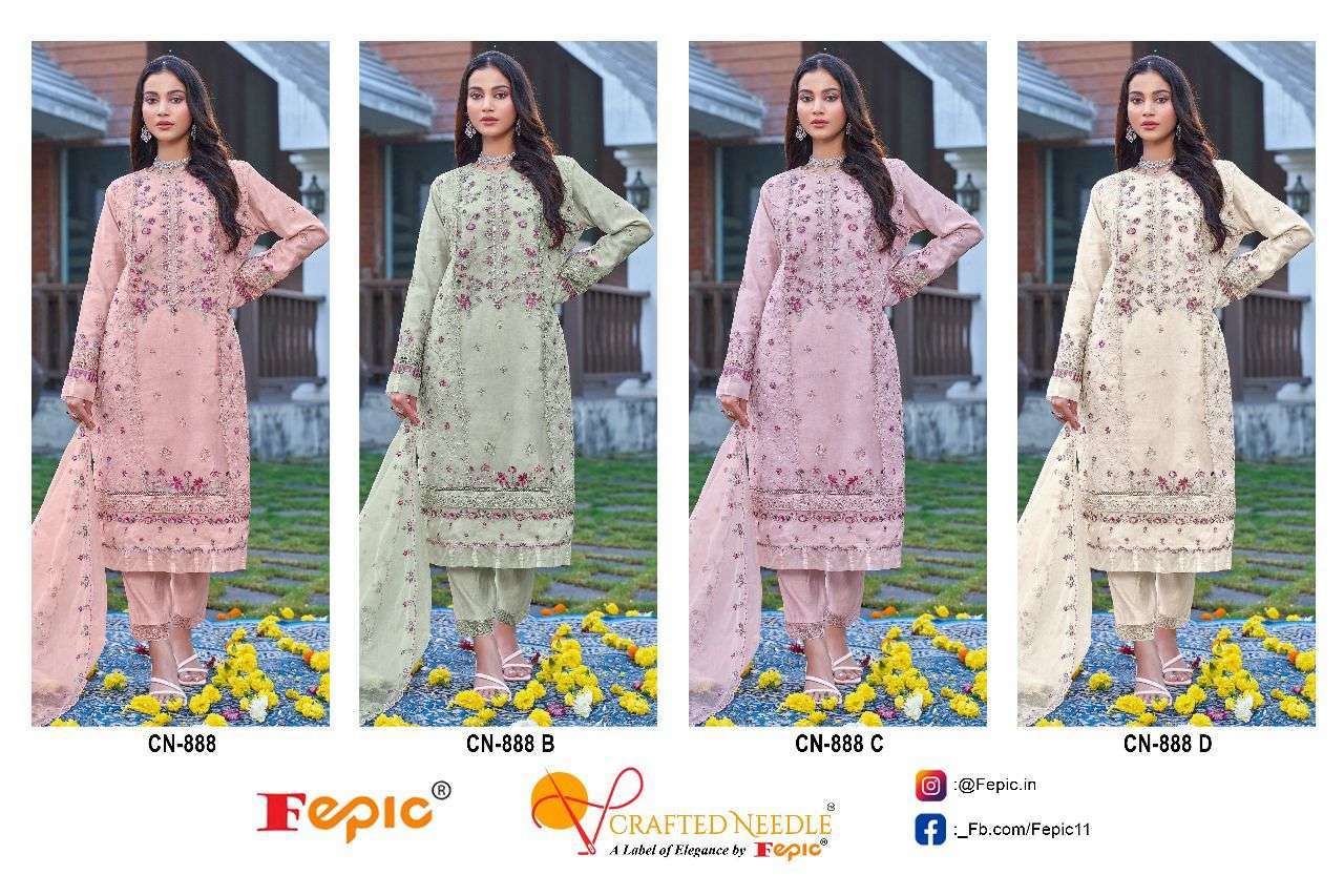 FEPIC CN 888 COLORS DESIGNER PAKISTANI DRESS SUPPLIER WHOLESALE PRICE 