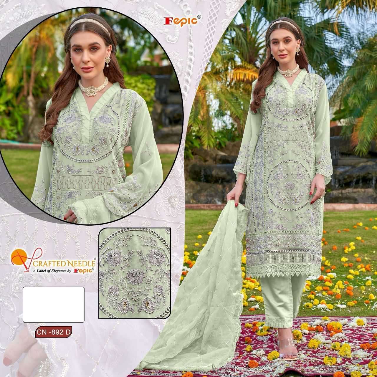 FEPIC CN 892 COLORS DESIGNER PAKISTANI READYMADE GEORGETTE SUIT COLLECTION 