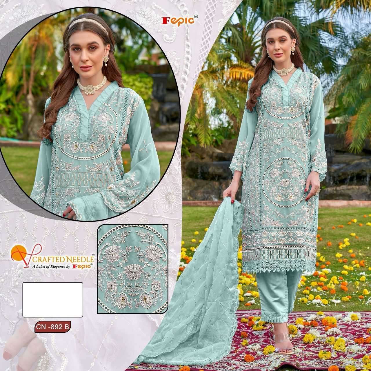 FEPIC CN 892 COLORS DESIGNER PAKISTANI READYMADE GEORGETTE SUIT COLLECTION 