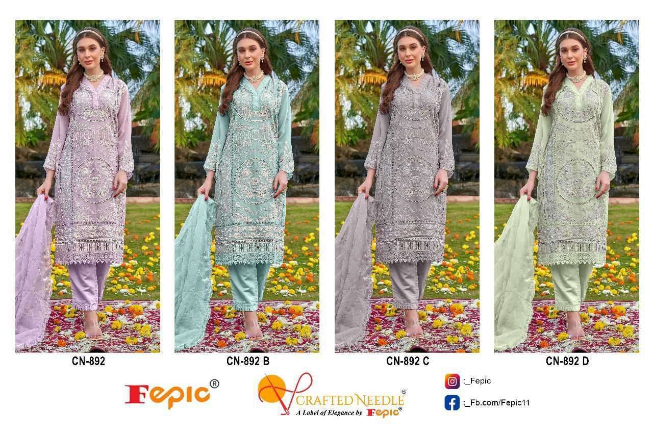 FEPIC CN 892 COLORS DESIGNER PAKISTANI READYMADE GEORGETTE SUIT COLLECTION 
