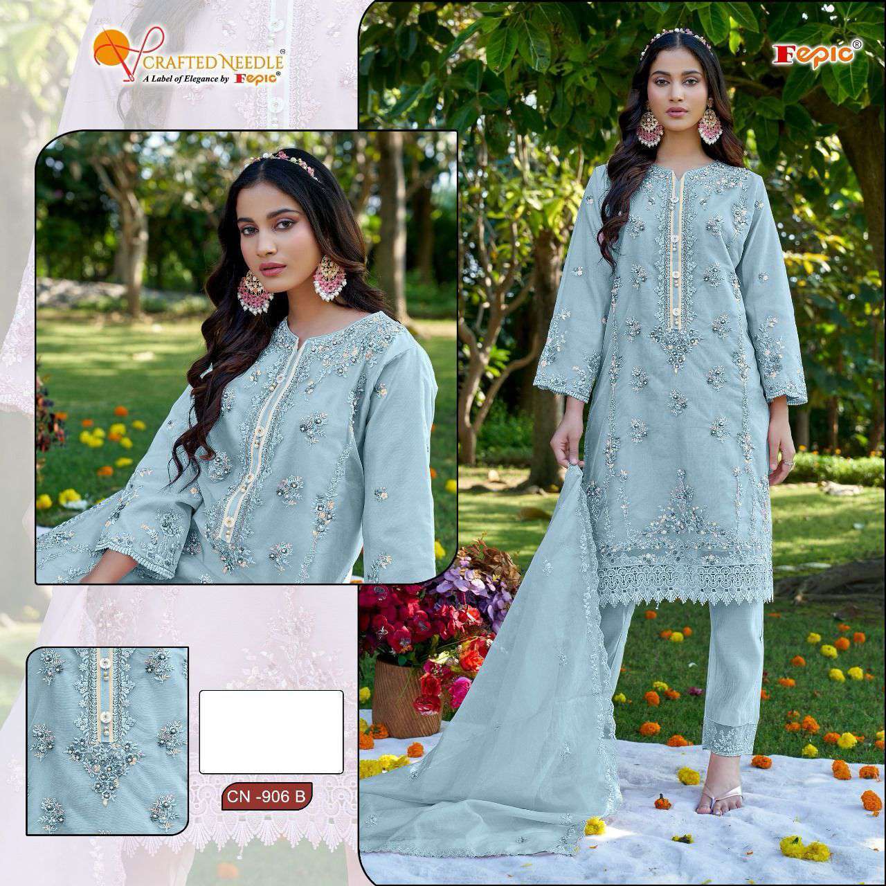 FEPIC CN 906 COLORS READYMADE PAKISTANI DESIGNER WEDDING WEAR COLLECTION 