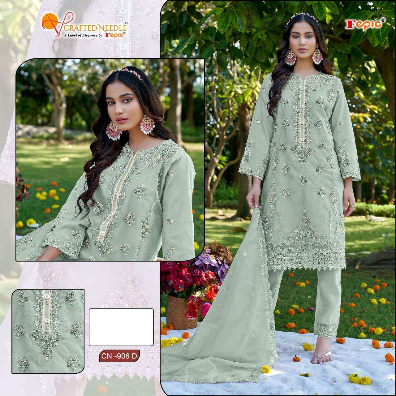 FEPIC CN 906 COLORS READYMADE PAKISTANI DESIGNER WEDDING WEAR COLLECTION 