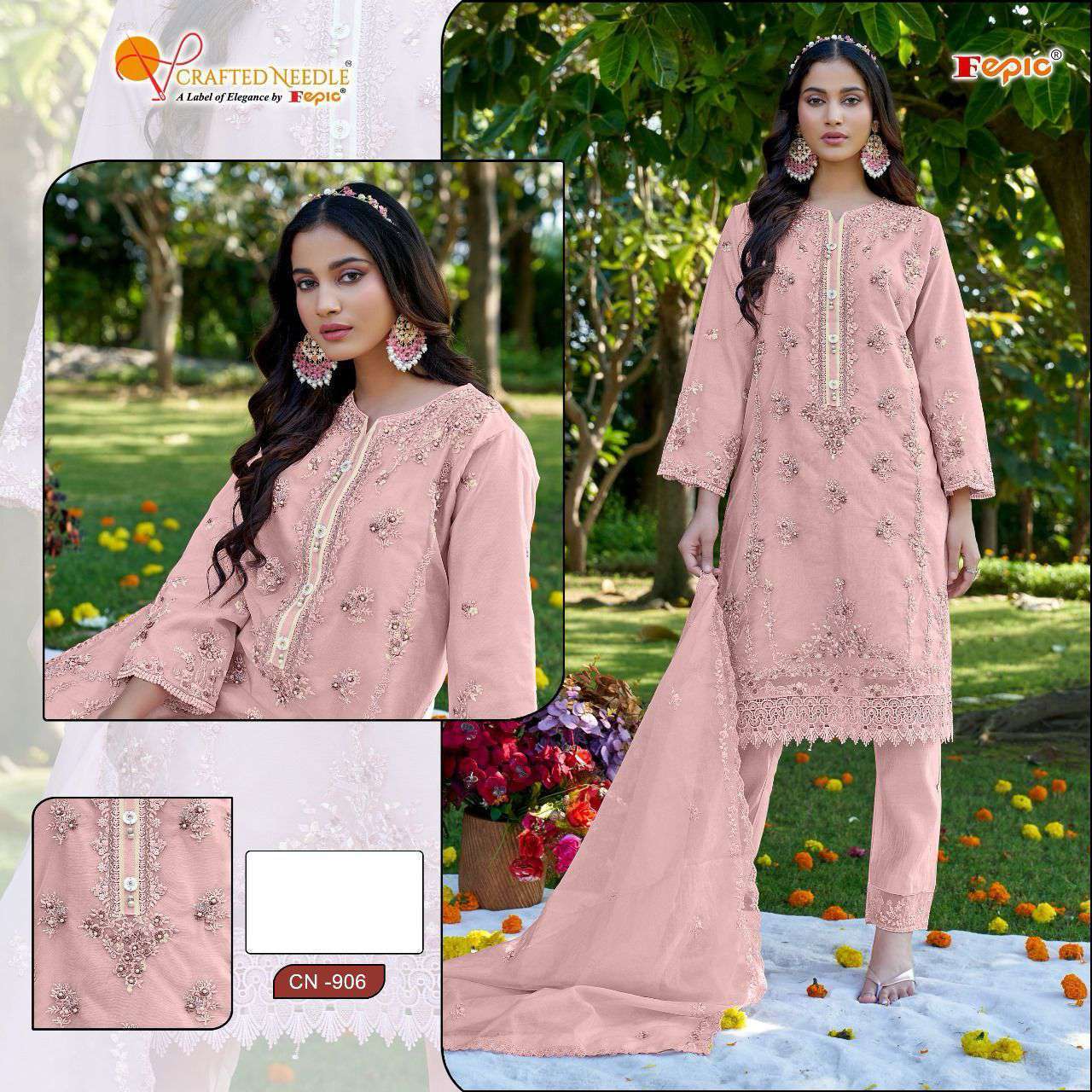FEPIC CN 906 COLORS READYMADE PAKISTANI DESIGNER WEDDING WEAR COLLECTION 