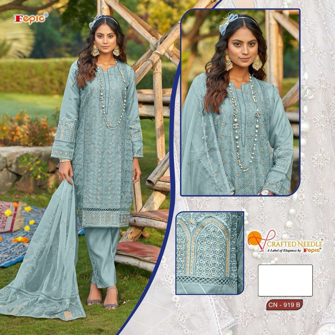 FEPIC CN 919 COLORS READYMADE PAKISTANI DESIGNER WEDDING WEAR DRESS COLLECTION SUPPLIER 