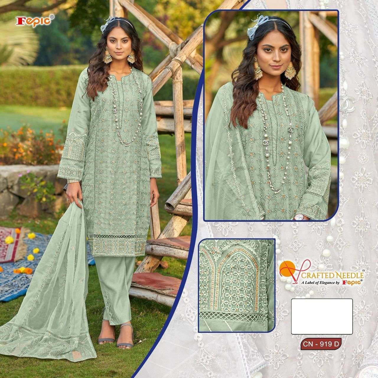 FEPIC CN 919 COLORS READYMADE PAKISTANI DESIGNER WEDDING WEAR DRESS COLLECTION SUPPLIER 