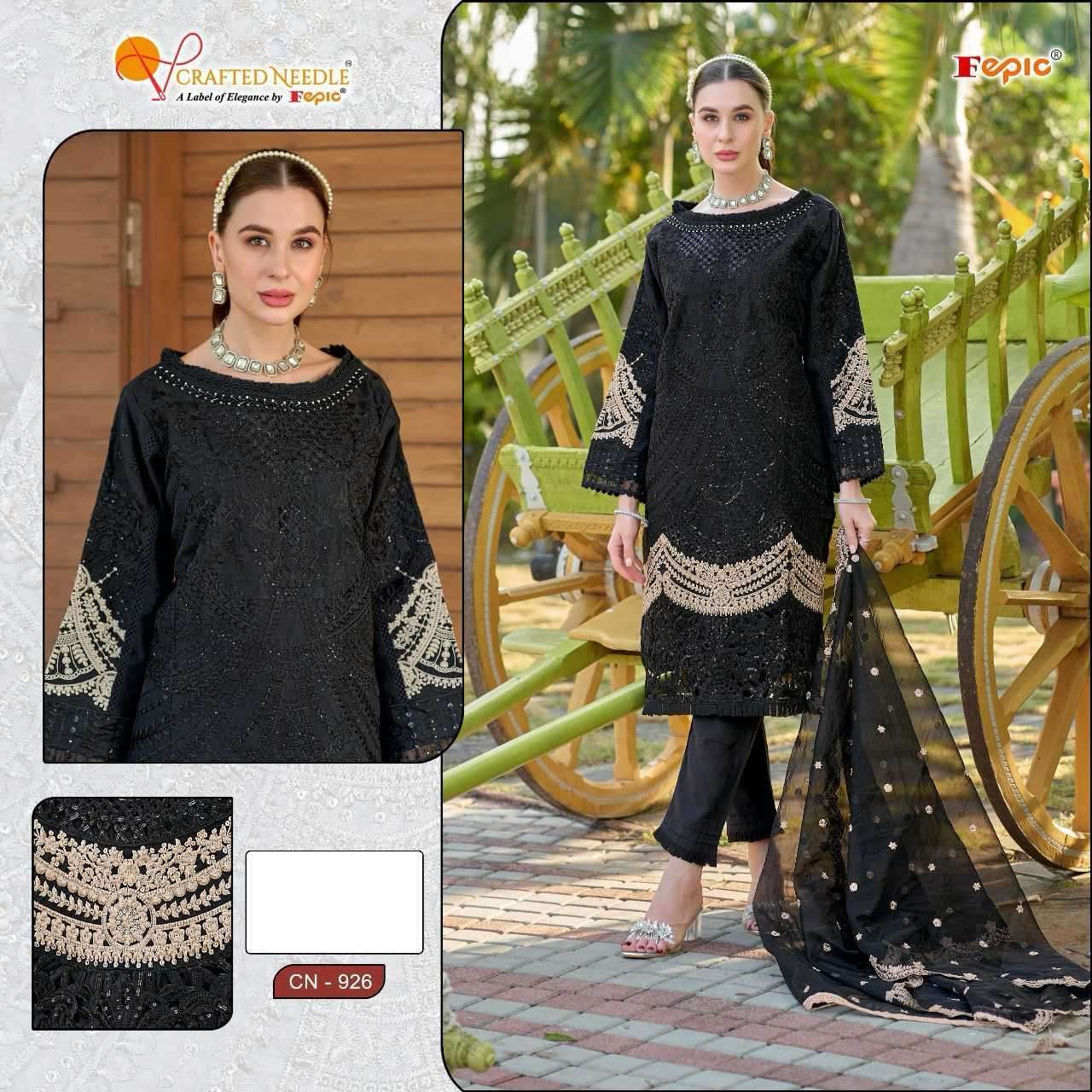 FEPIC CN 926 COLORS DESIGNER PAKISTANI DRESS SUPPLIER WHOLESALE PRICE 