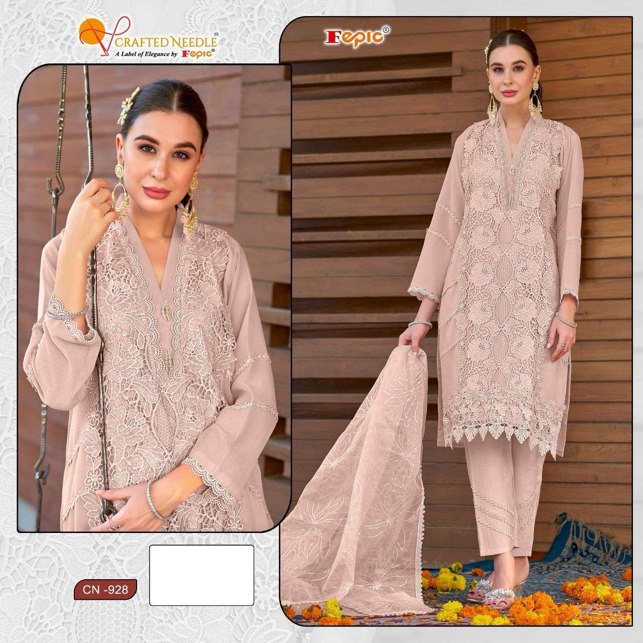 FEPIC CN 928 COLORS DESIGNER PAKISTANI DRESS SUPPLIER WHOLESALE PRICE 