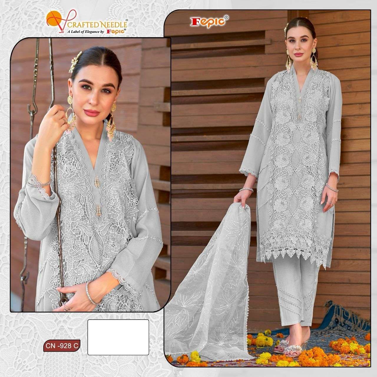 FEPIC CN 928 COLORS DESIGNER PAKISTANI DRESS SUPPLIER WHOLESALE PRICE 