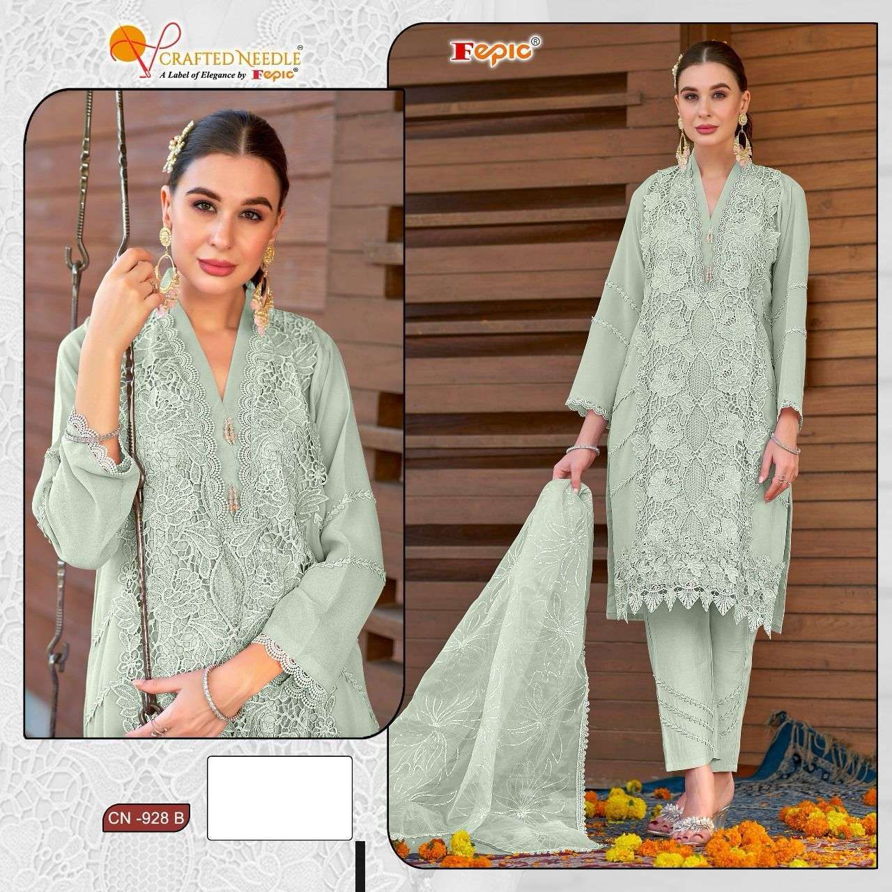 FEPIC CN 928 COLORS DESIGNER PAKISTANI DRESS SUPPLIER WHOLESALE PRICE 
