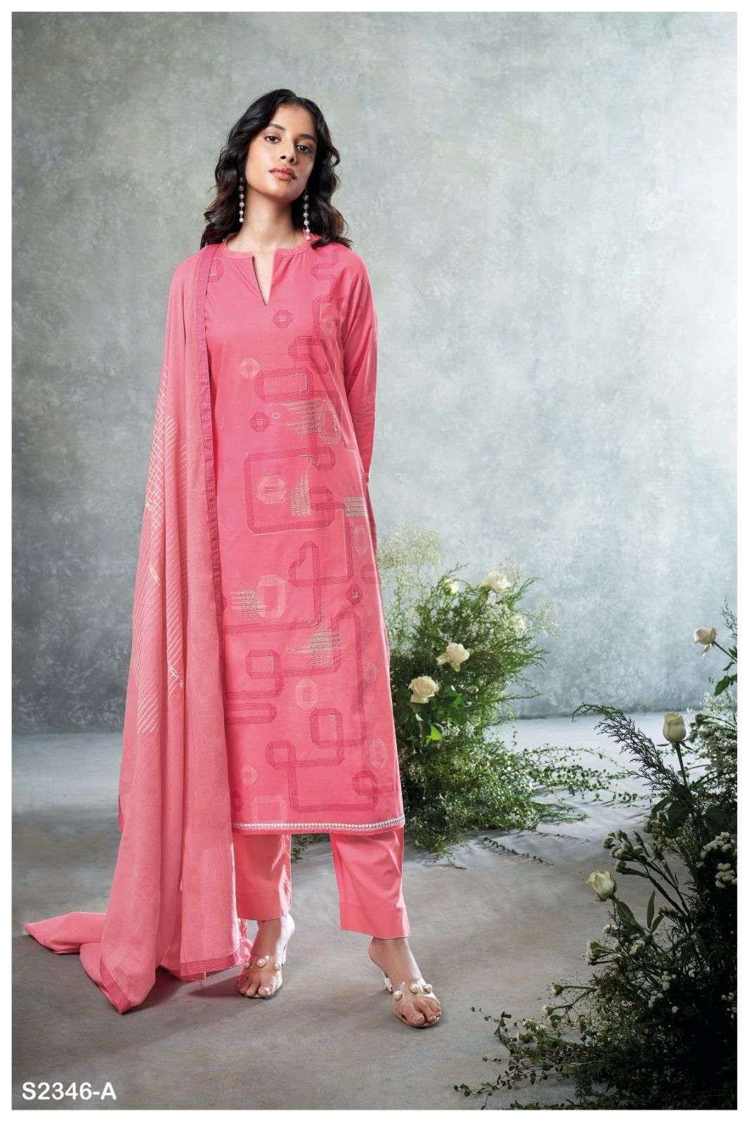 GANGA KENYA 2346 COTTON SUIT GANGA CATALOG EXPORTER 