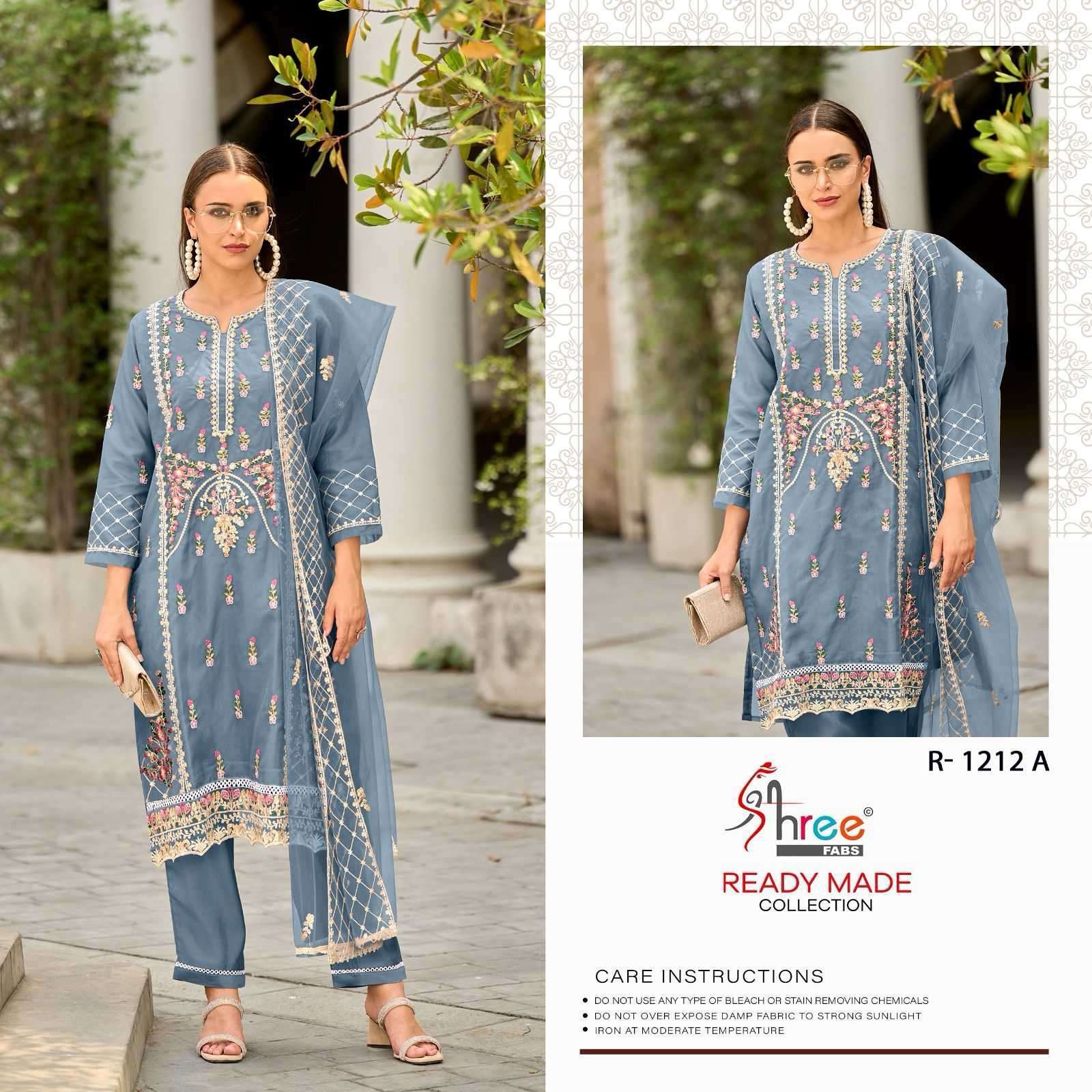 SHREE FABS R 1212 COLORS DESIGNER ORGANZA DRESS PAKISTANI CATALOGUE