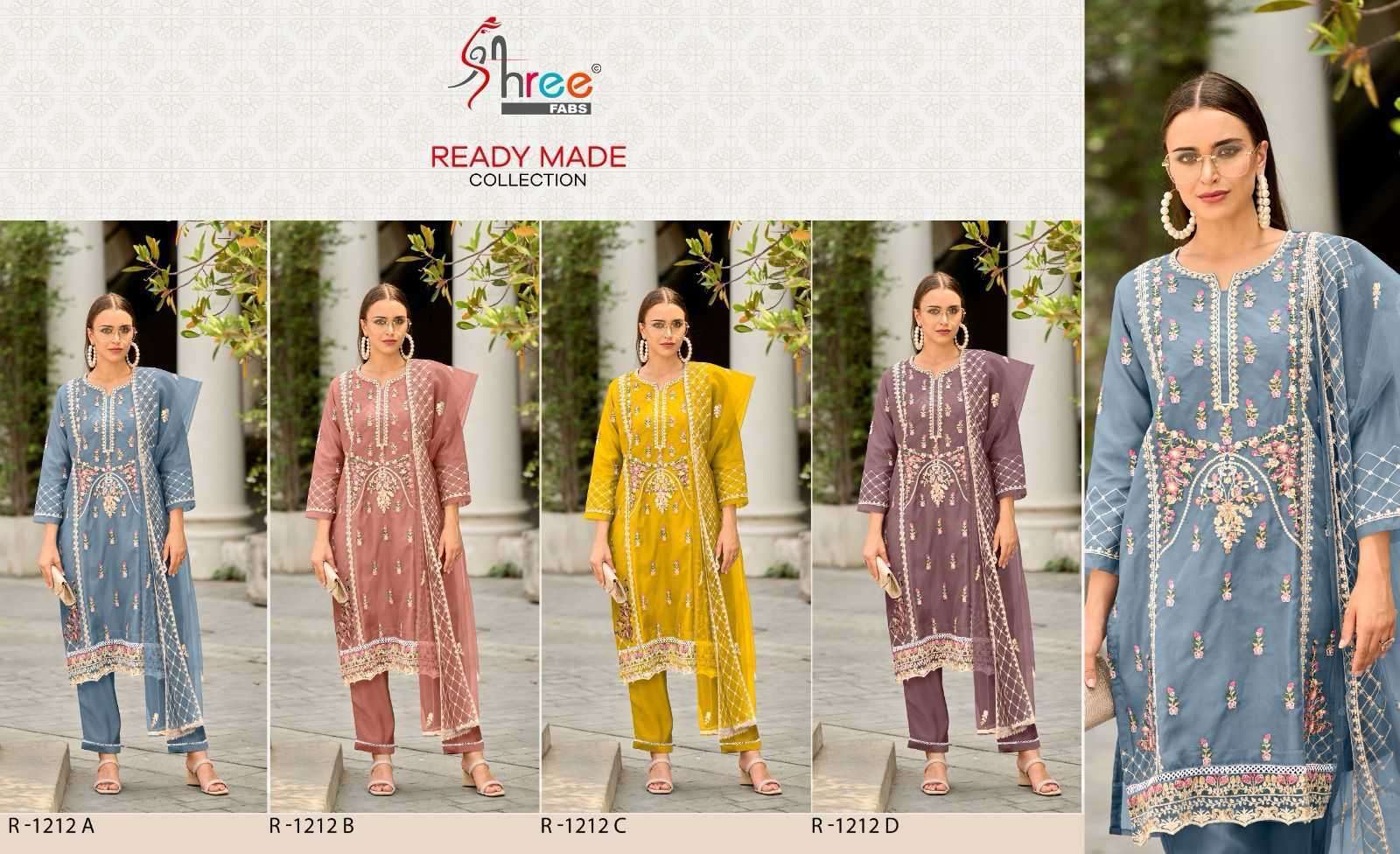 SHREE FABS R 1212 COLORS DESIGNER ORGANZA DRESS PAKISTANI CATALOGUE