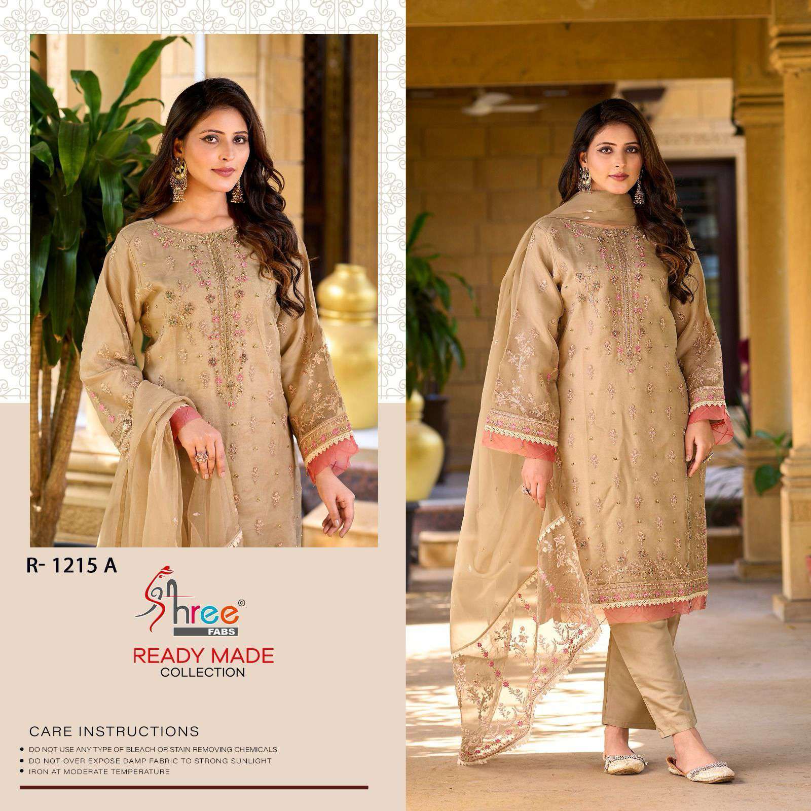SHREE FABS R 1215 COLORS NEW DESIGNS PAKISTANI READYMADE SUIT EXPORTER