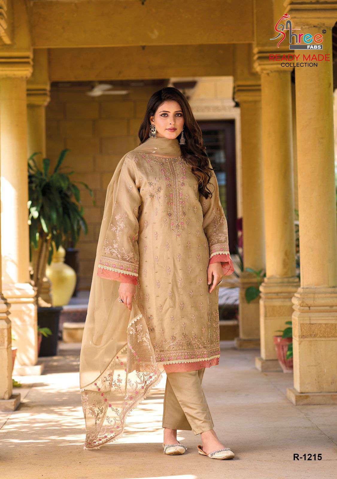 SHREE FABS R 1215 COLORS NEW DESIGNS PAKISTANI READYMADE SUIT EXPORTER