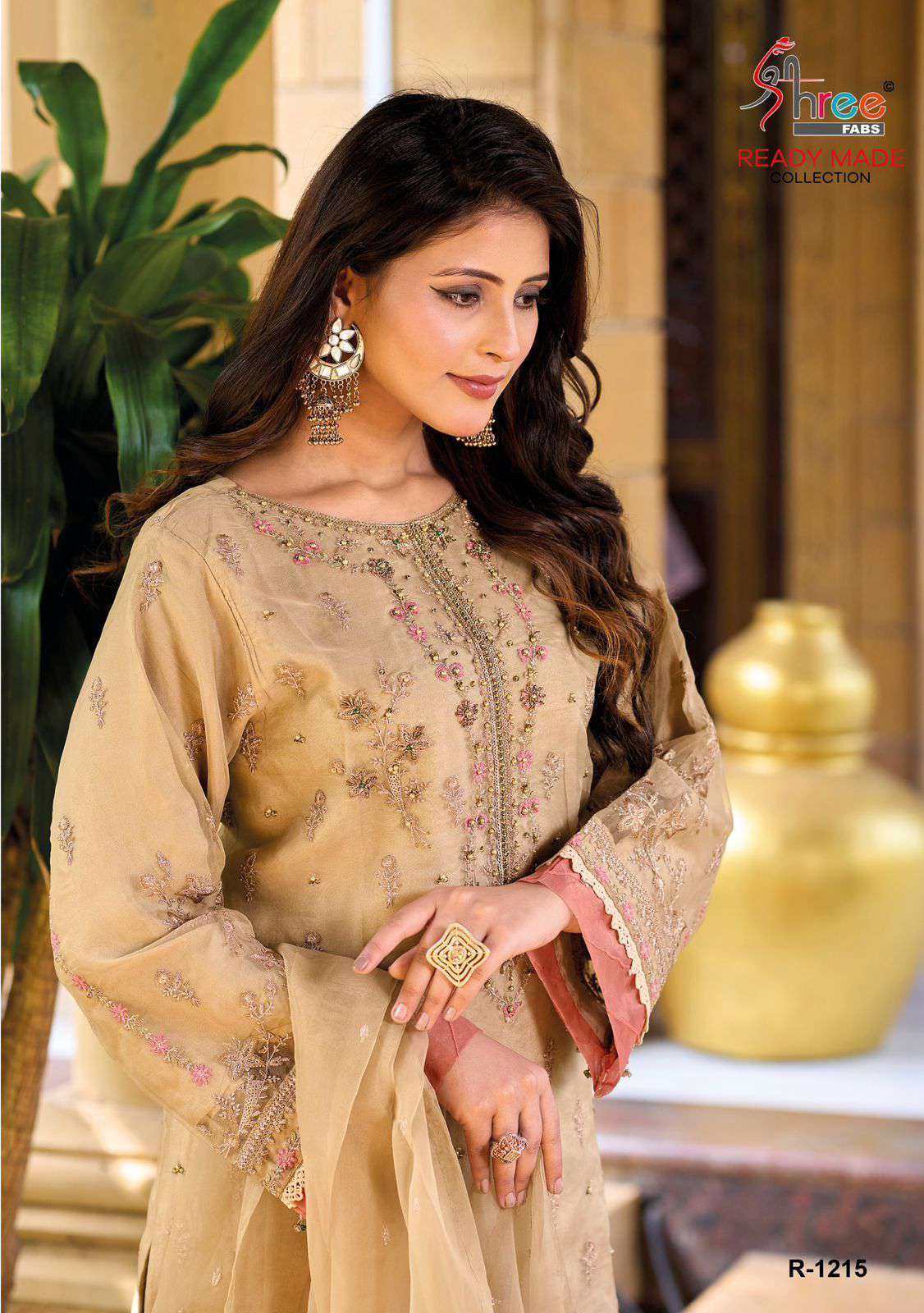 SHREE FABS R 1215 COLORS NEW DESIGNS PAKISTANI READYMADE SUIT EXPORTER