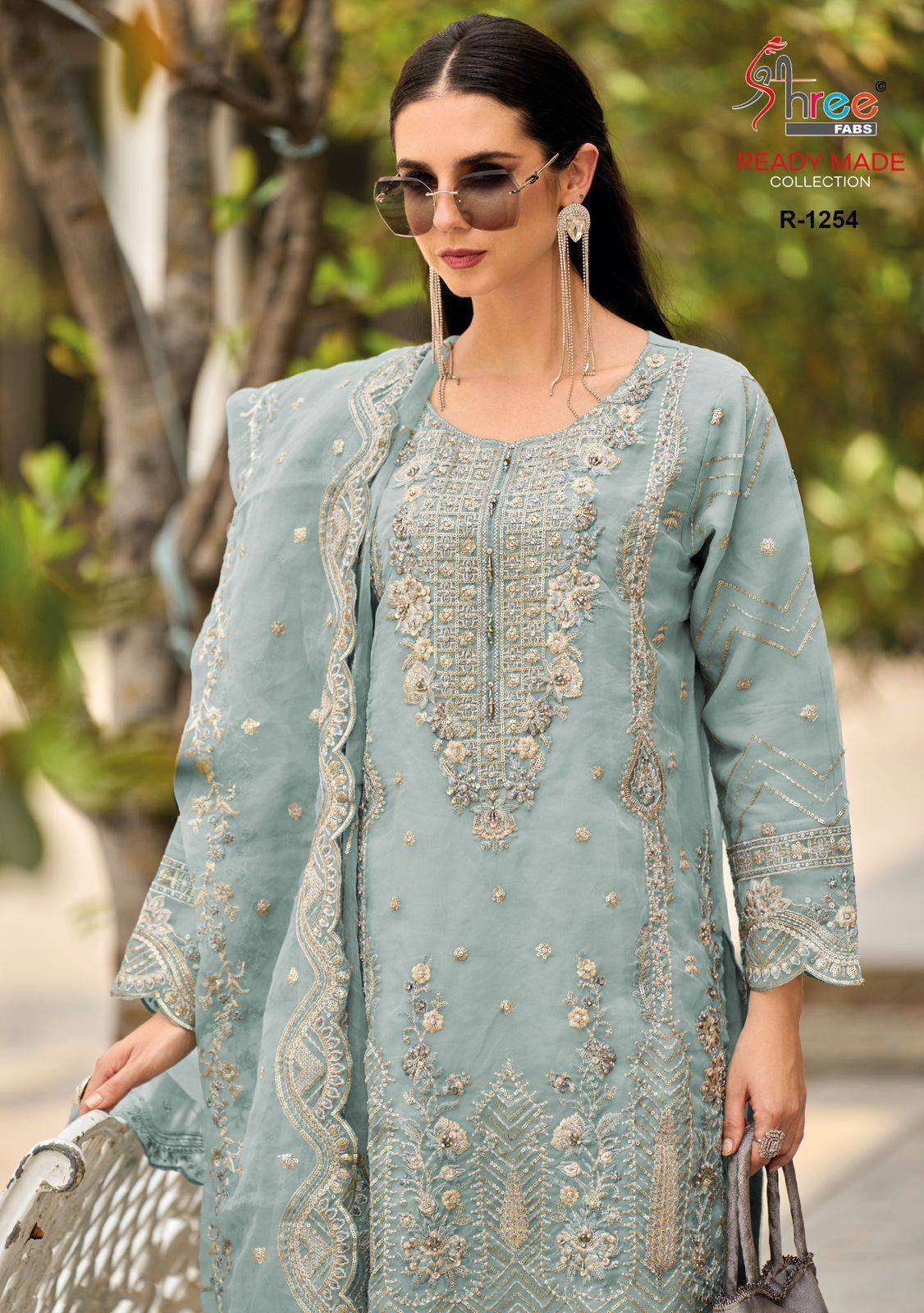 SHREE FABS R 1254 COLORS PARTY WEAR PAKISTANI READYMADE SUIT COLLECTION WHOLESALE PRICE 2024