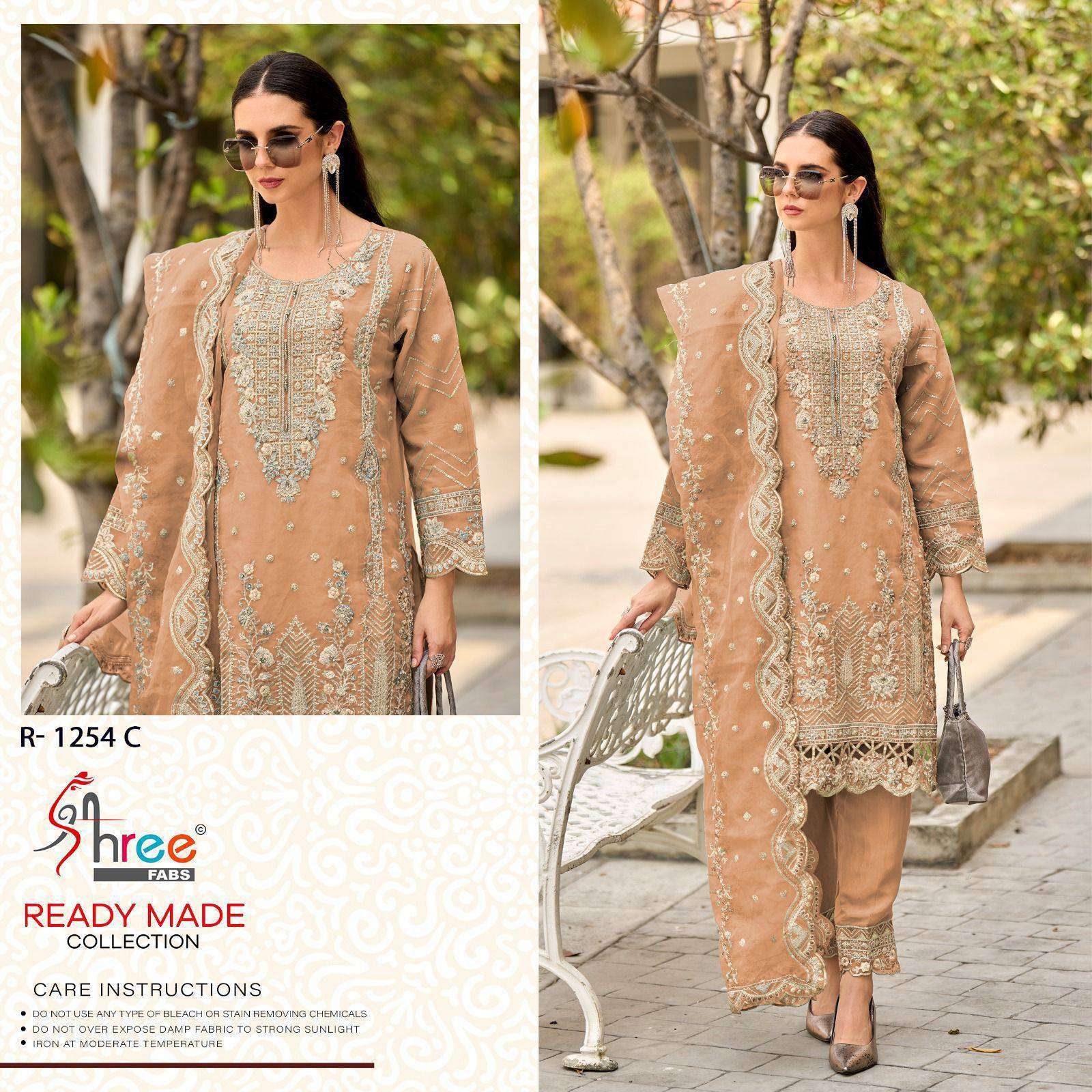 SHREE FABS R 1254 COLORS PARTY WEAR PAKISTANI READYMADE SUIT COLLECTION WHOLESALE PRICE 2024