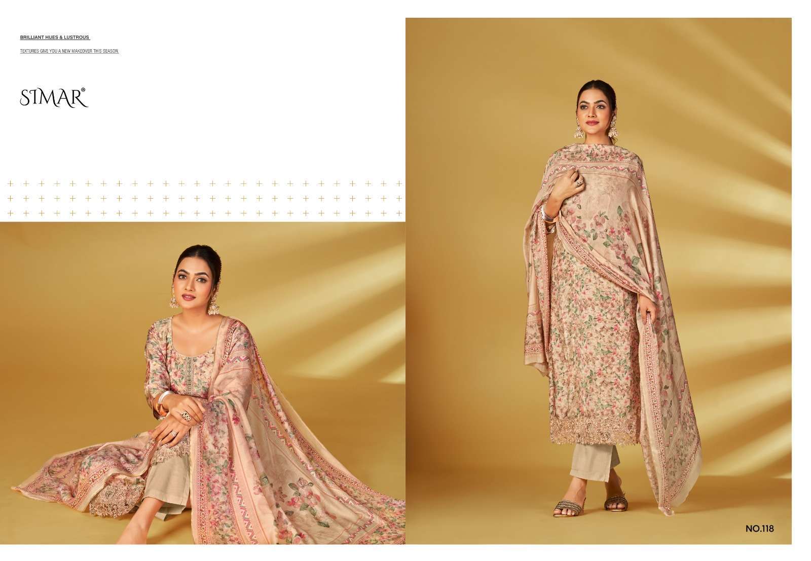 GLOSSY SIMAR HASEEN A HIT LIST COLLECTION MUSLIN SUIT CATALOG DEALERS 