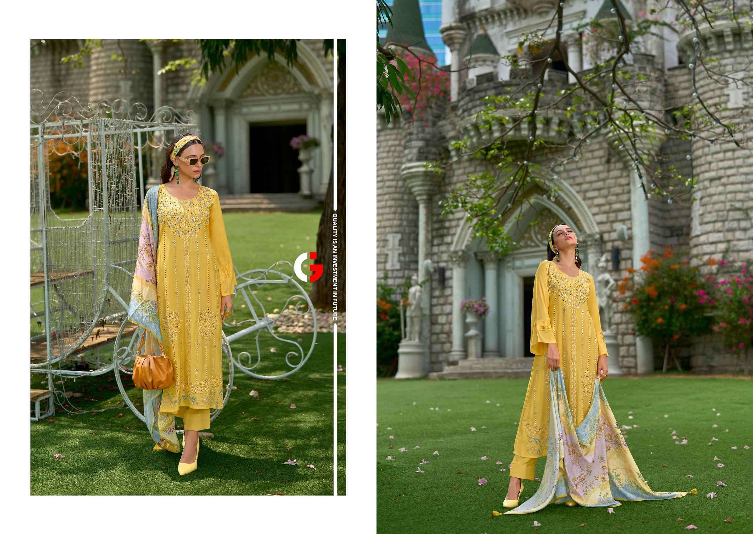 GULL JEE ZAHIRA DESIGNER MUSLIN DRESS CATALOG EXPORTER
