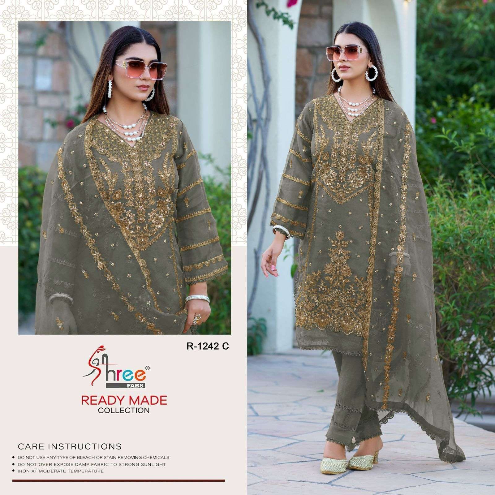SHREE FABS R 1242 COLORS READYMADE PAKISTANI DESIGN SHREE FABS SUIT