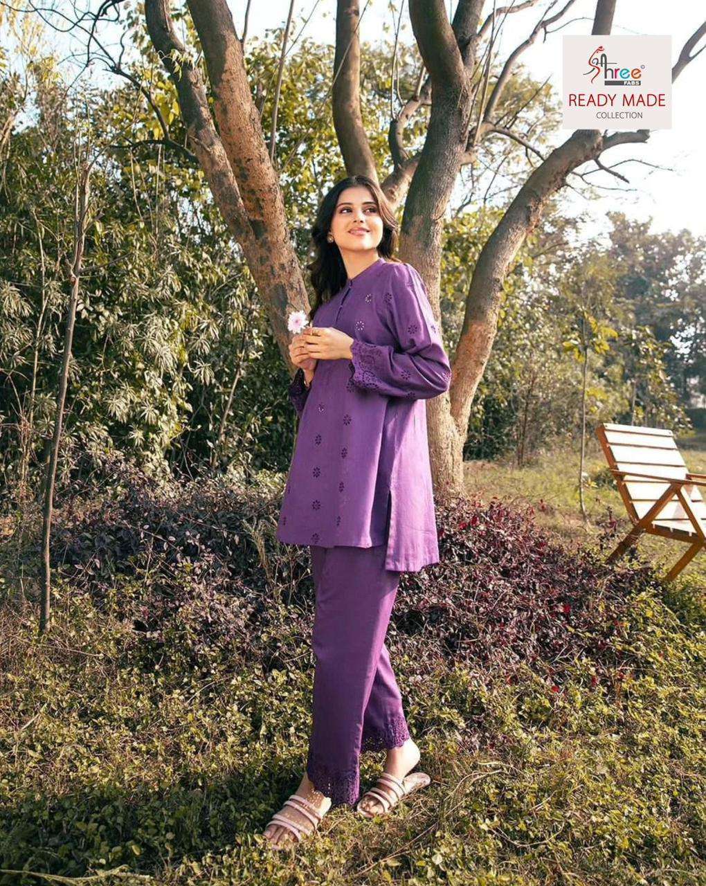 SHREE FABS R 1330 COLORS TOP BOTTOM STYLE CORD SET COLLECTION WHOLESALE RATE 