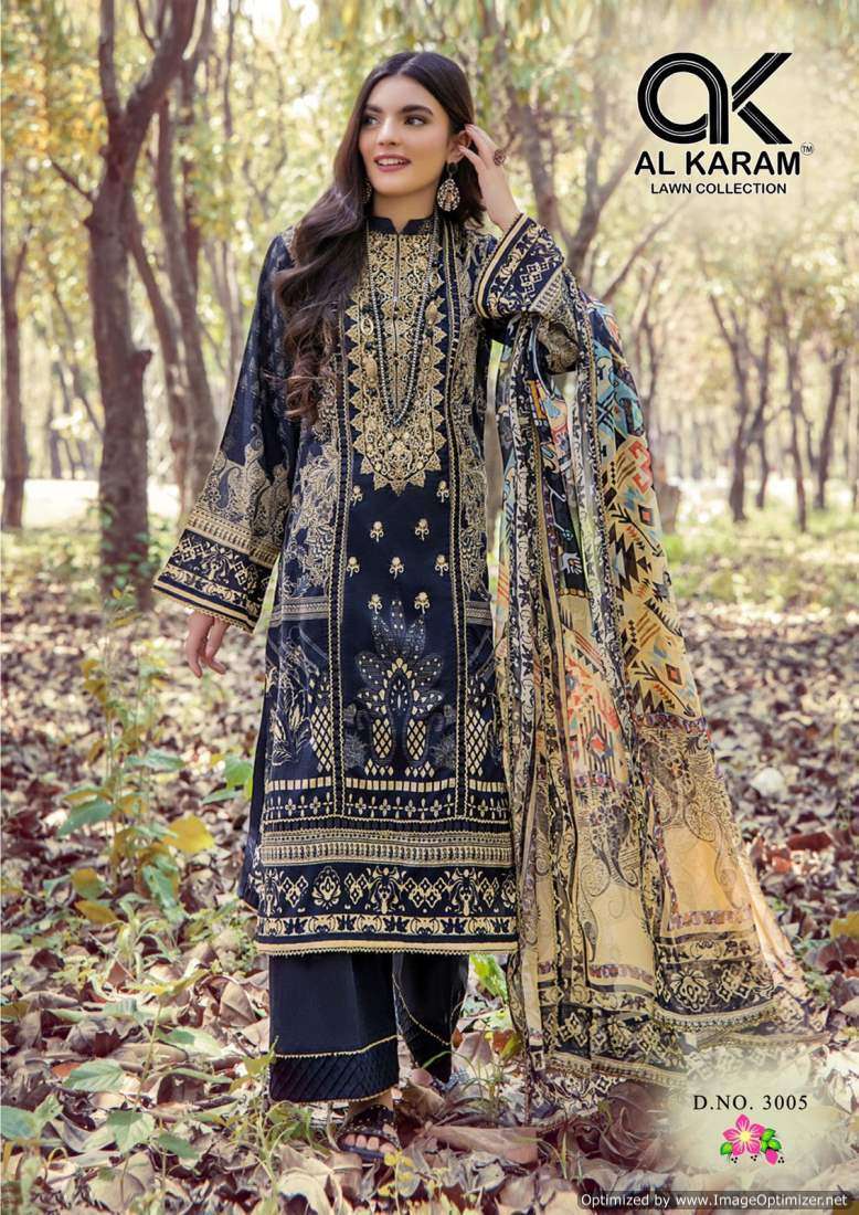 AL KARAM FLORENCE VOL 3 COTTON SUIT CATALOG WHOLESALER IN SURAT 2024