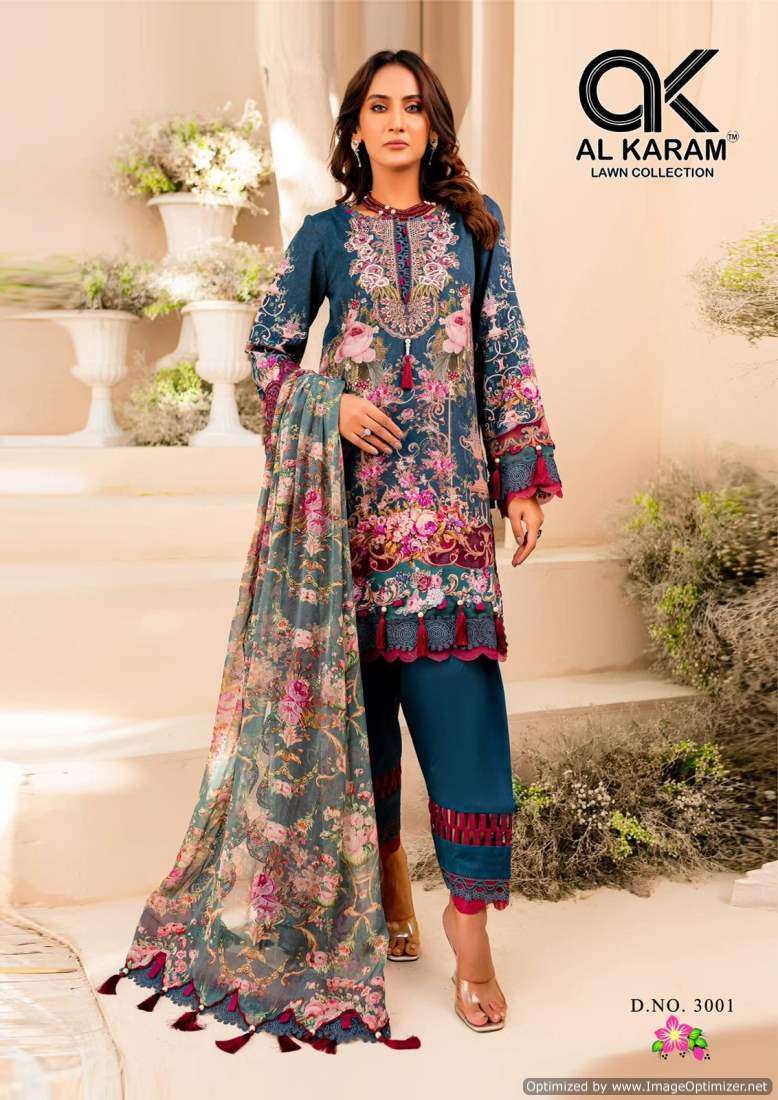 AL KARAM FLORENCE VOL 3 COTTON SUIT CATALOG WHOLESALER IN SURAT 2024