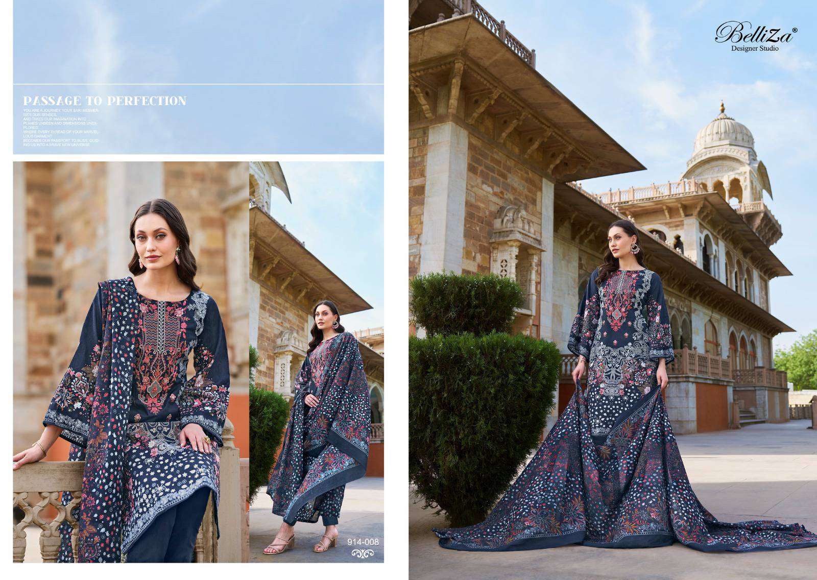 BELLIZA NAIRA VOL 50 COTTON DIGITAL PRINTED SUITS LATEST CATALOGUE 2023