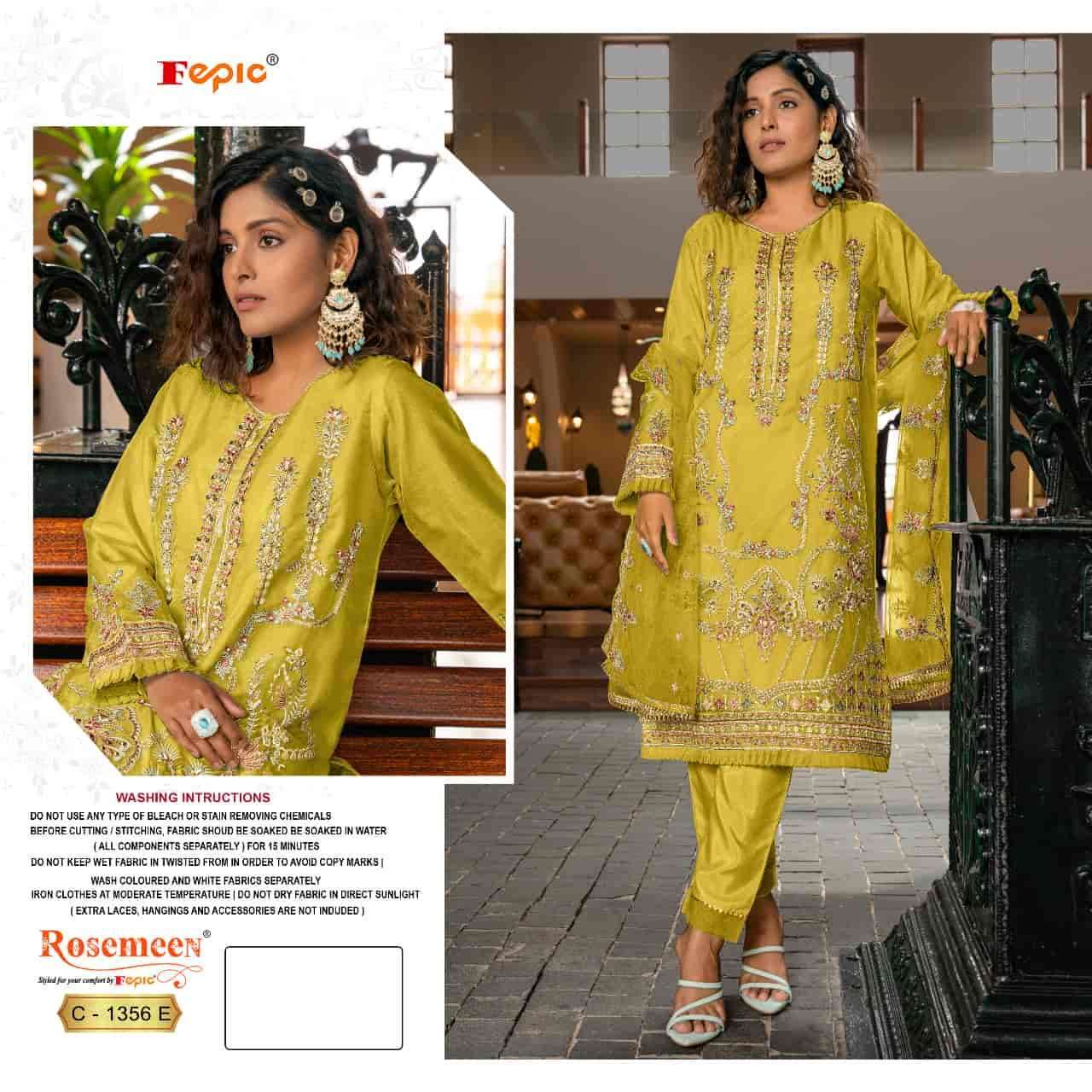 FEPIC C 1356 COLORS FESTIVE WEAR STYLE LATEST DESIGNER SALWER SUIT COLLECTION WHOLESALER IN SURAT 