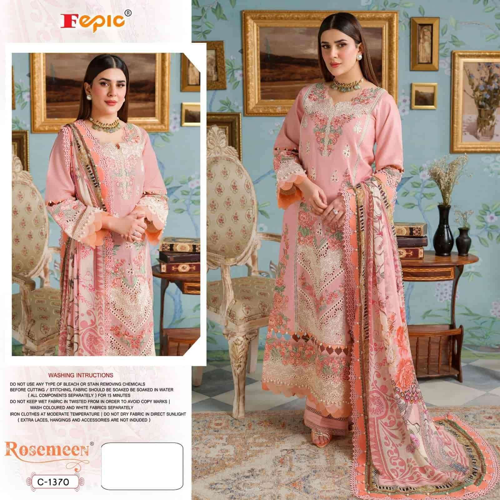 FEPIC C 1370 COLORS PAKISTANI COTTON SALWER KAMEEZ DRESS WHOLESALE PRICE SURAT 2024