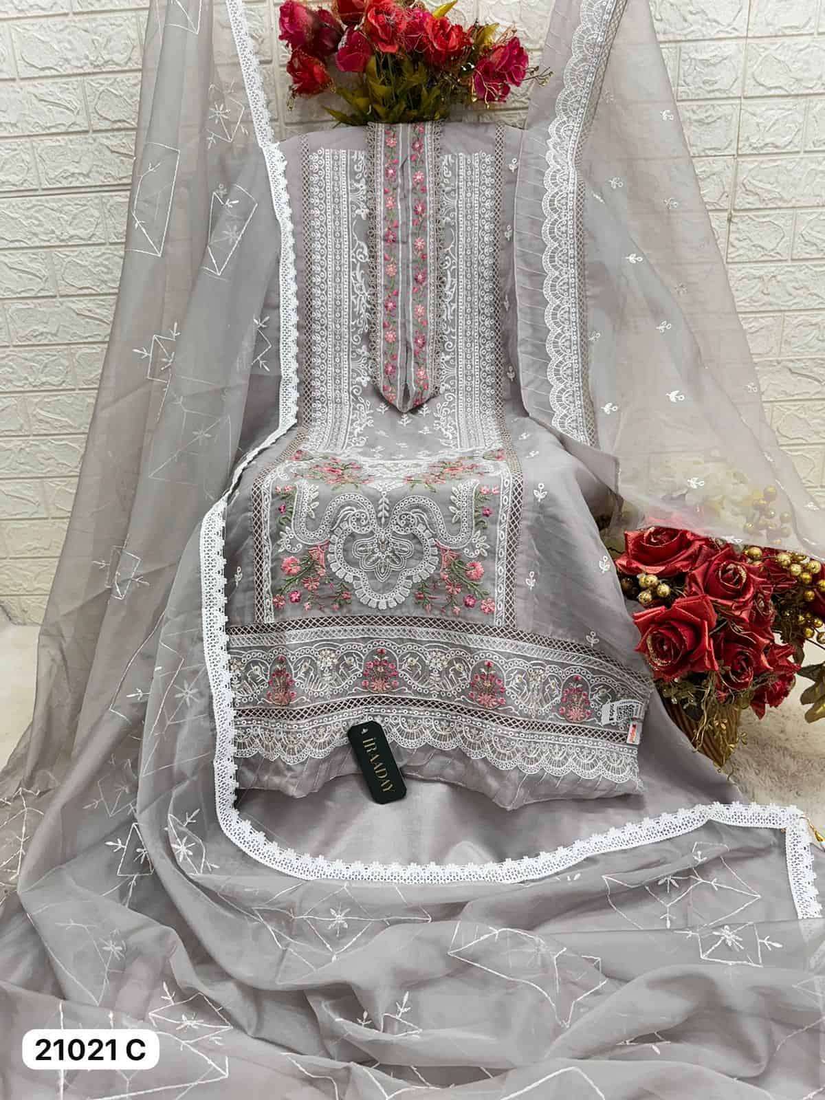 FEPIC IRAADAY IR 21021 COLORS EMBROIDERY DESIGNER PAKISTANI SUIT COLLECTION WHOLESALE PRICE 