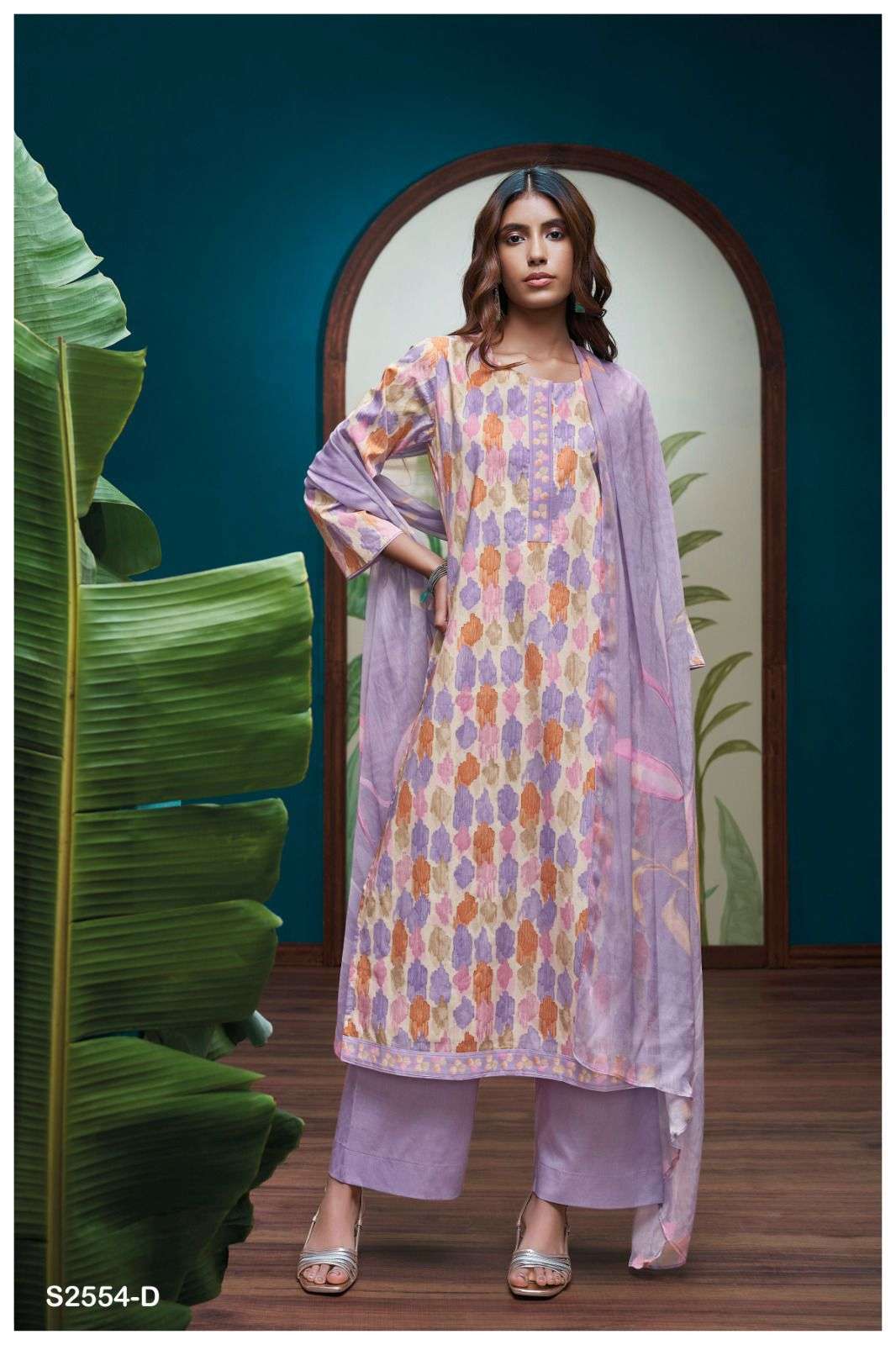 GANGA HEEYA 2554 COTTON SUIT CATALOG COLLECTION GANGA BRAND 