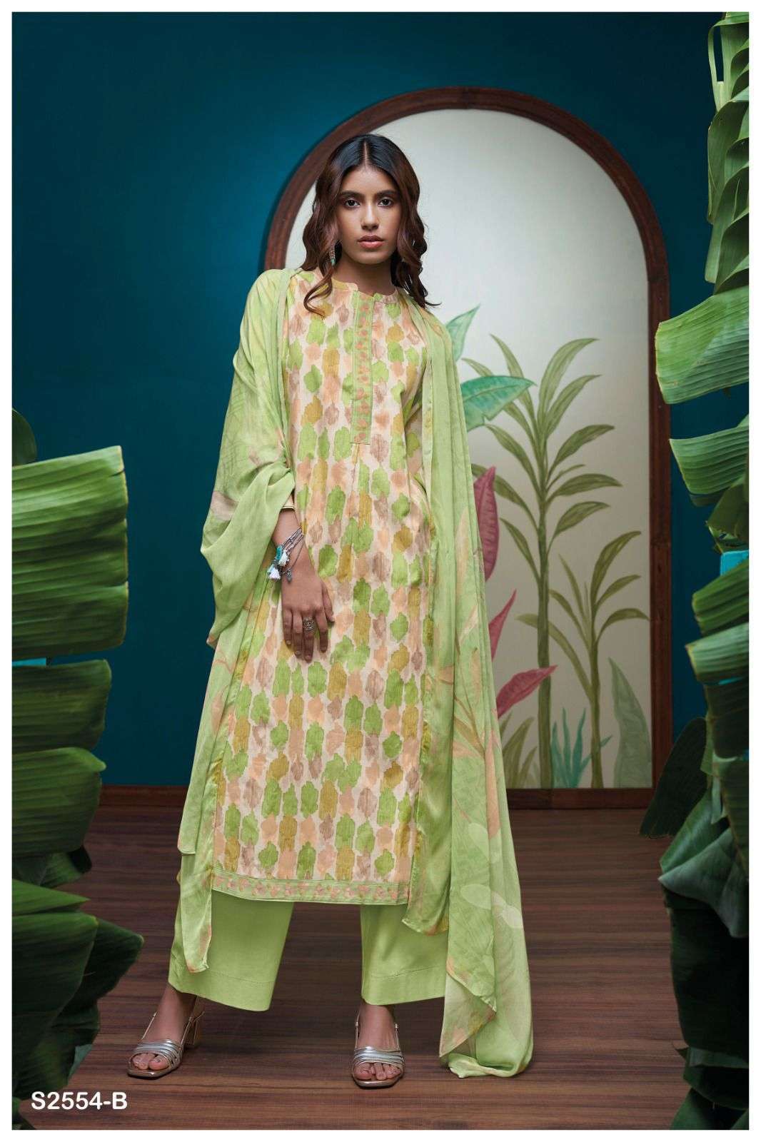 GANGA HEEYA 2554 COTTON SUIT CATALOG COLLECTION GANGA BRAND 